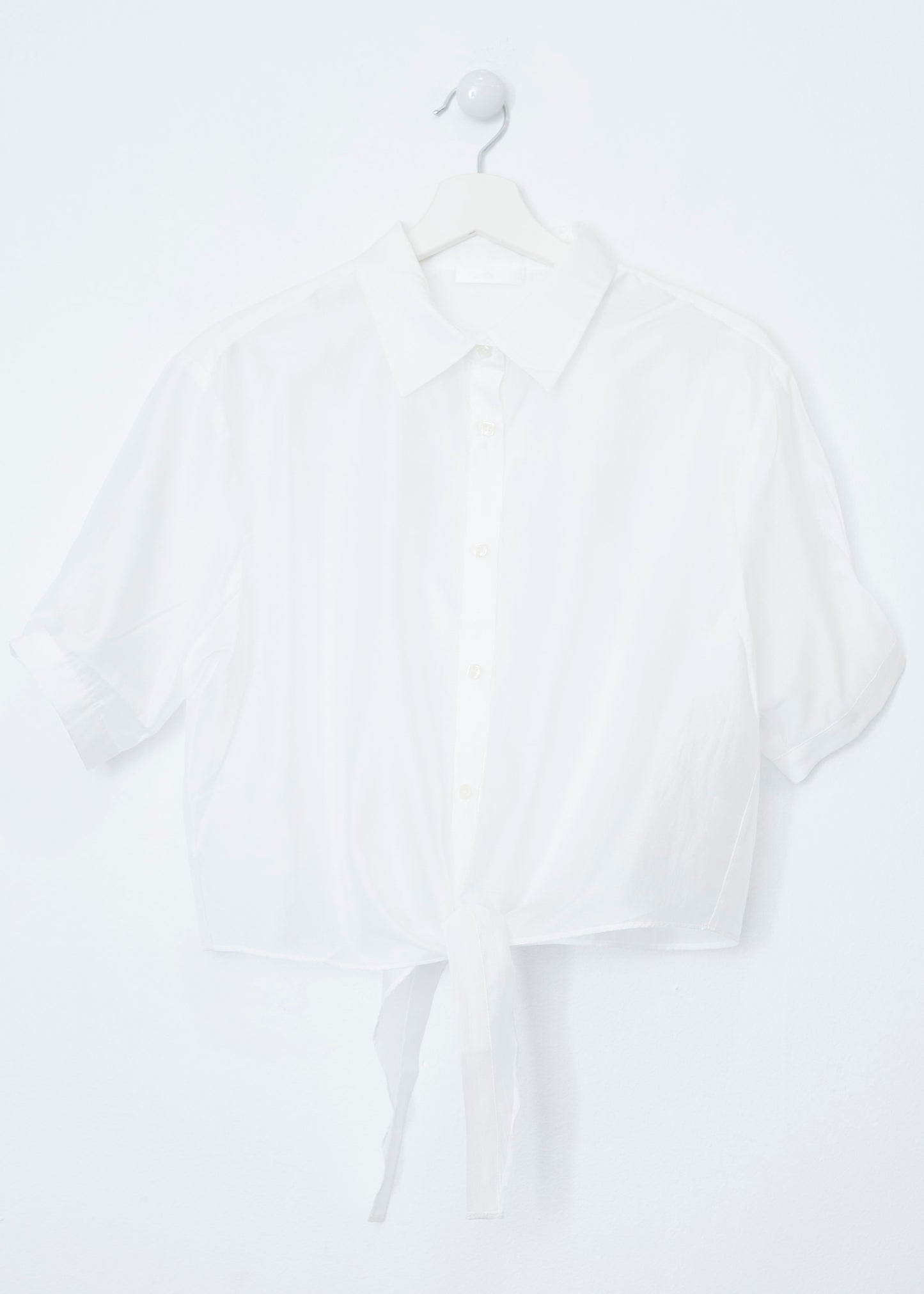 Organza knot shirt