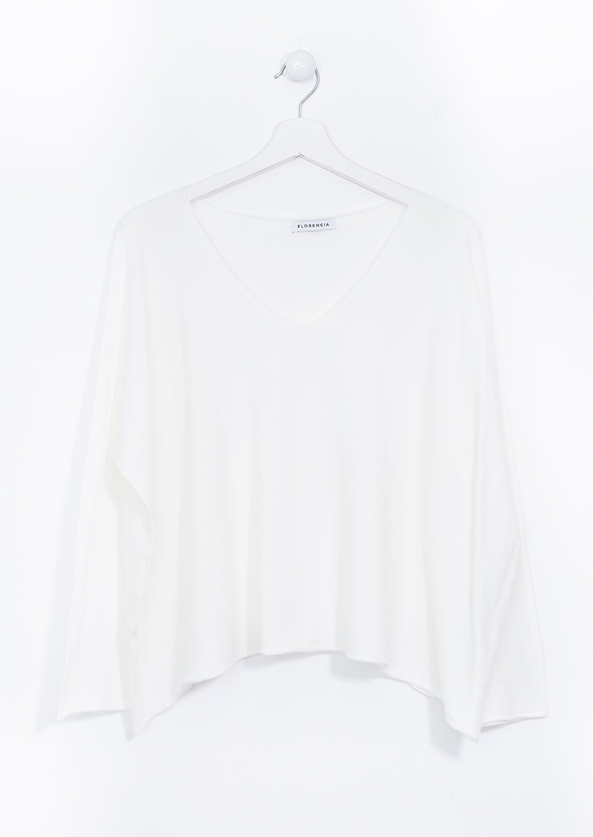 Jersey amplio cuello punta