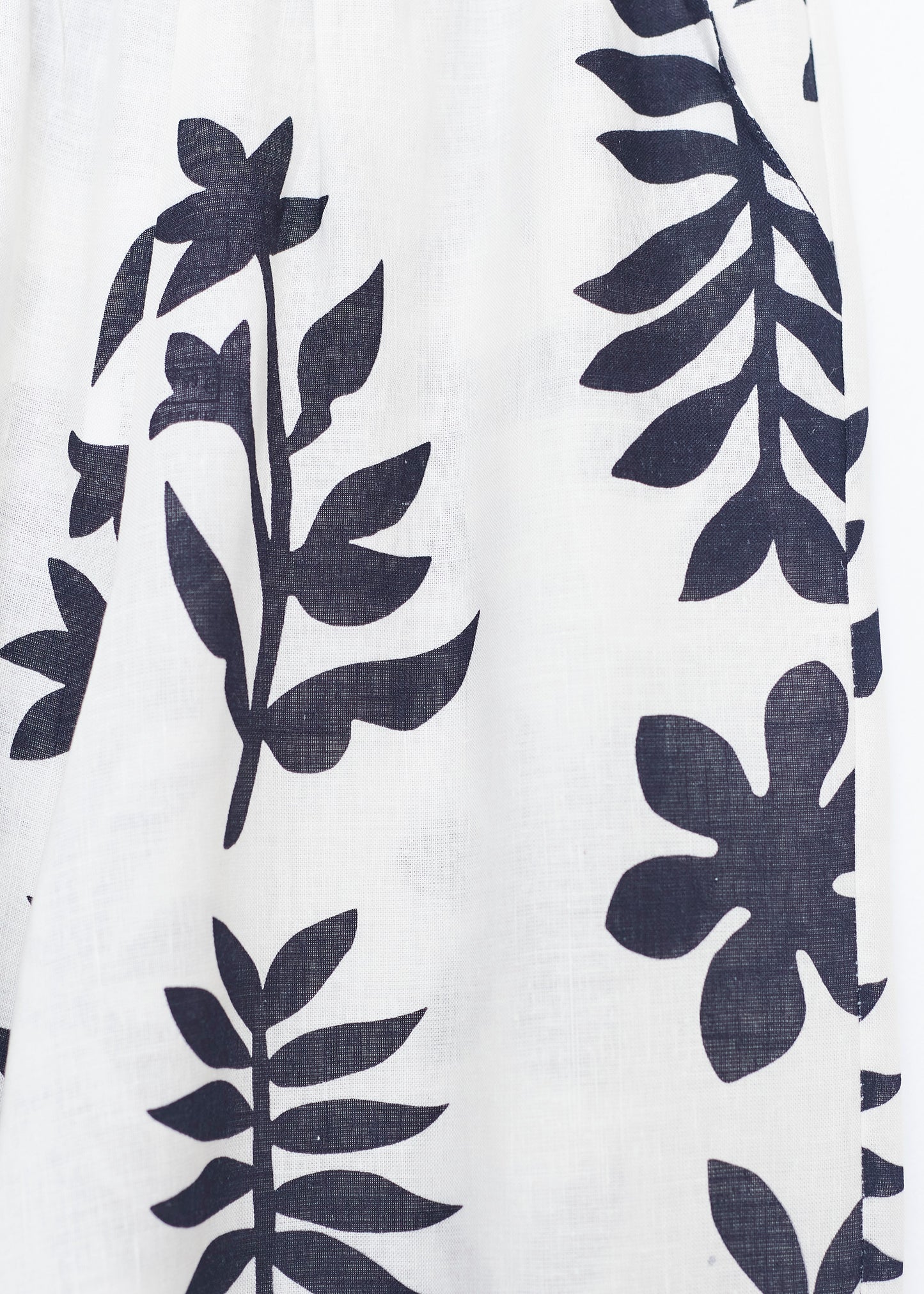 Linen trousers with border