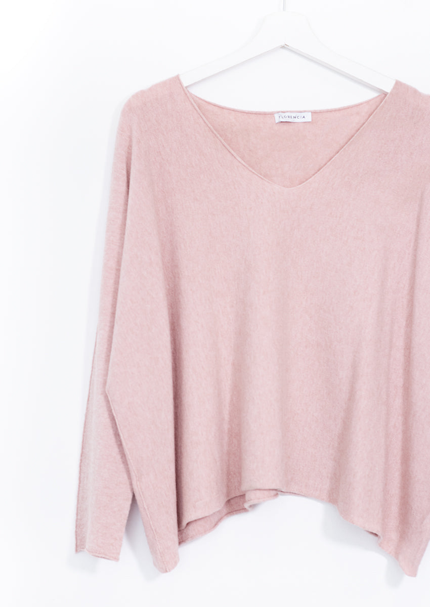Jersey amplio cuello punta