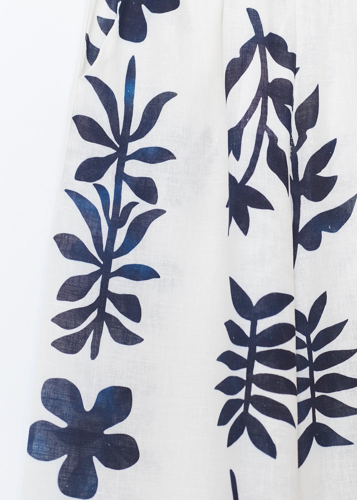 Linen trousers with border
