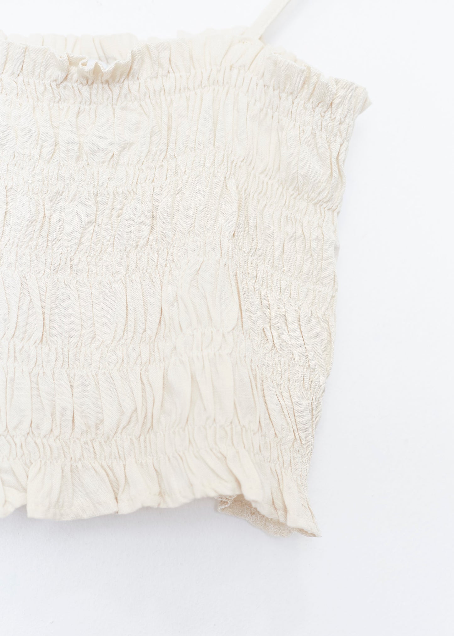 Ruched textured top