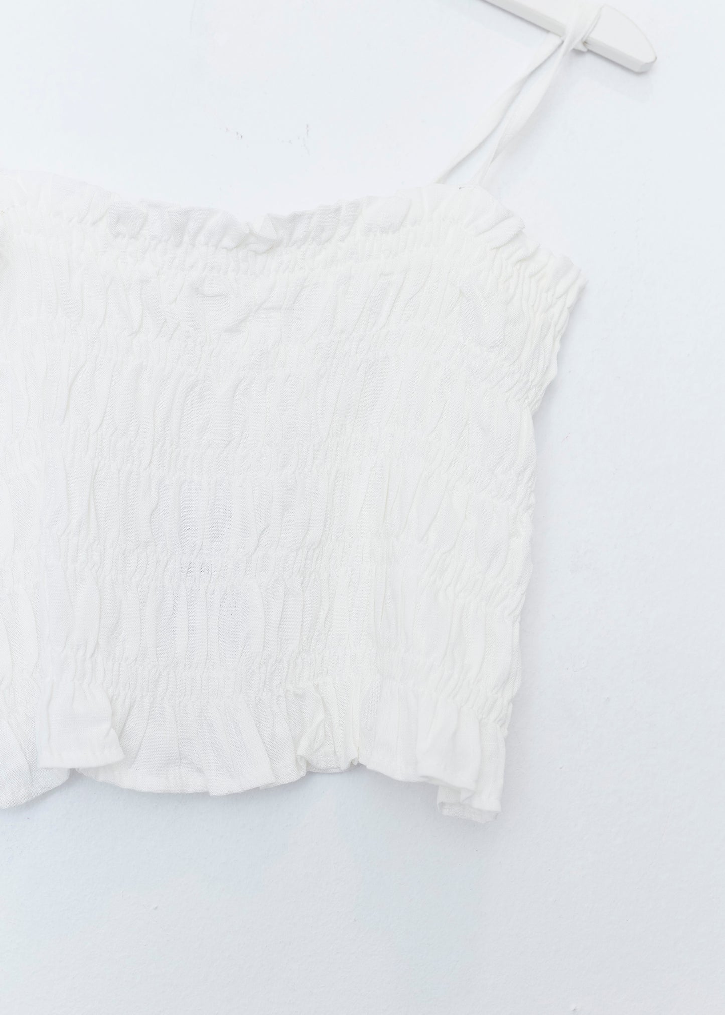 Ruched textured top