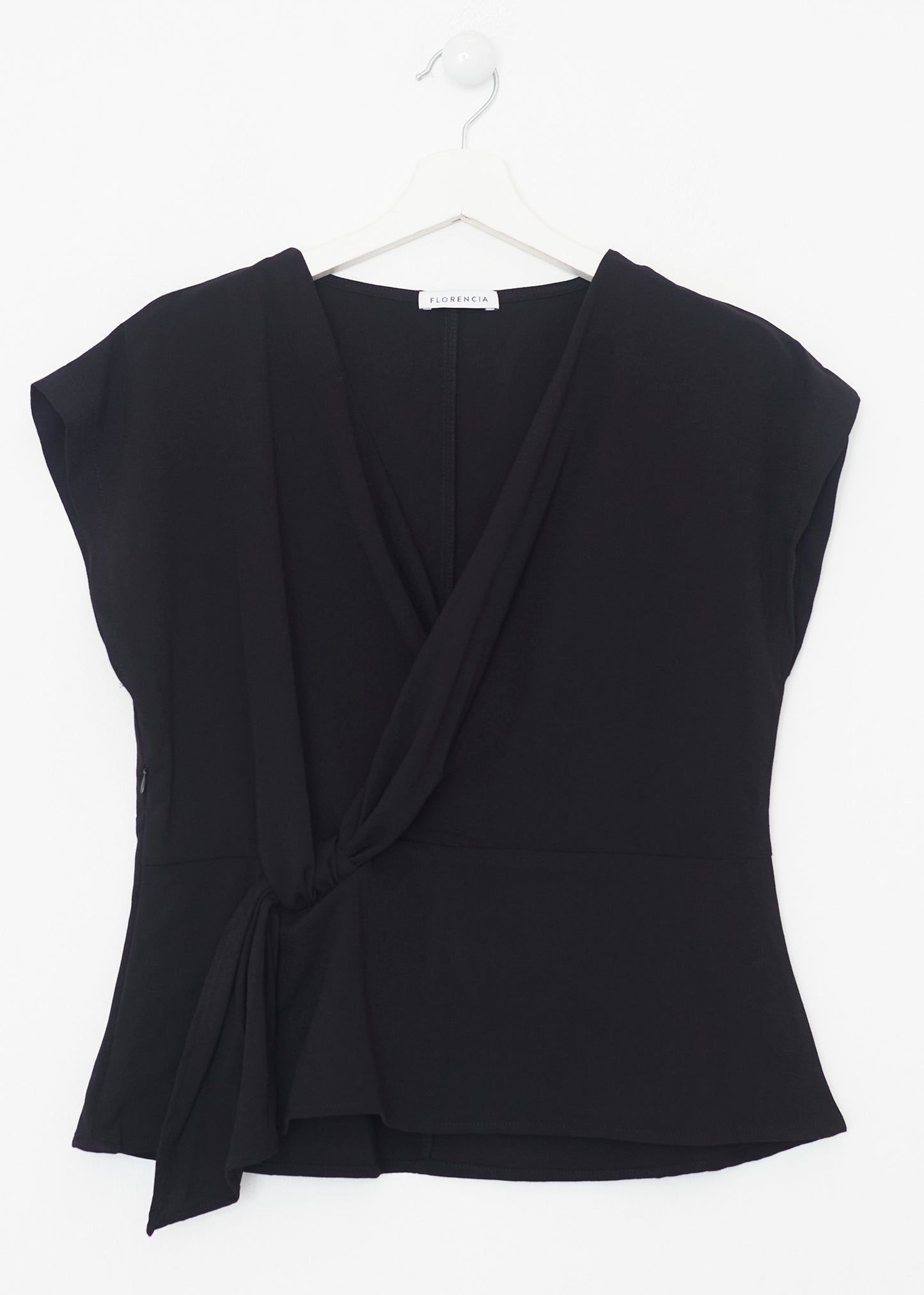 Blusa cruzada lazo
