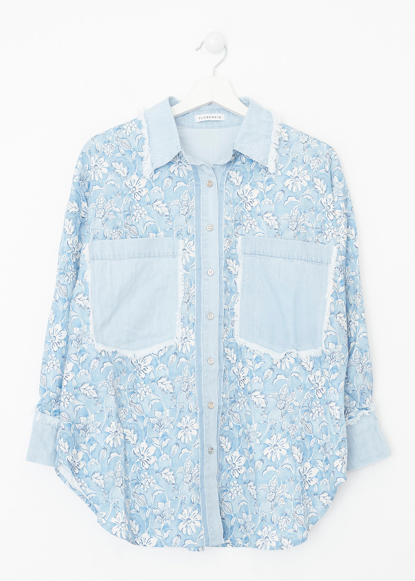Camisa estampada denim