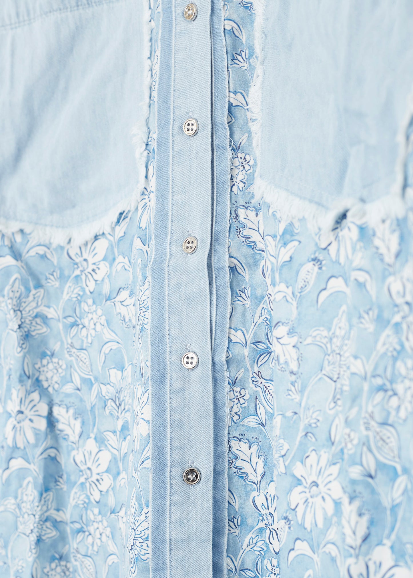 Camisa estampada denim