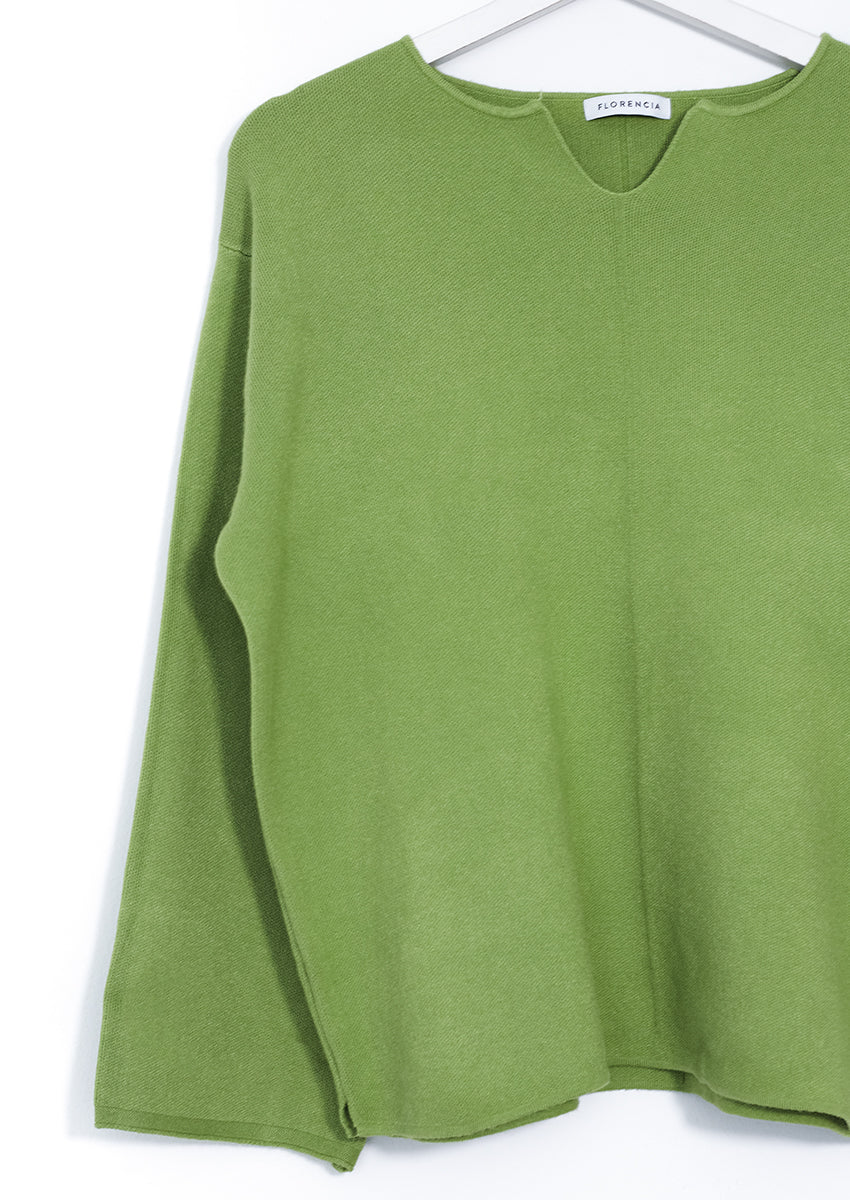Open neck sweater