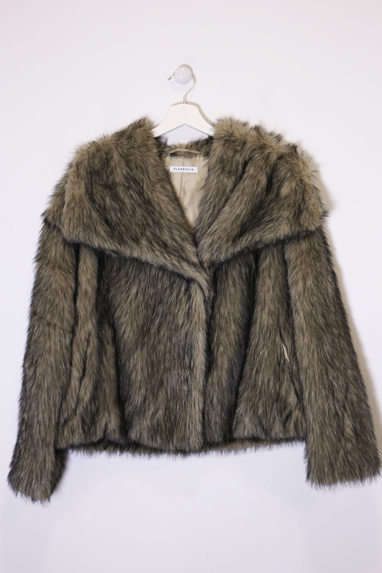 Chaqueta efecto pelo