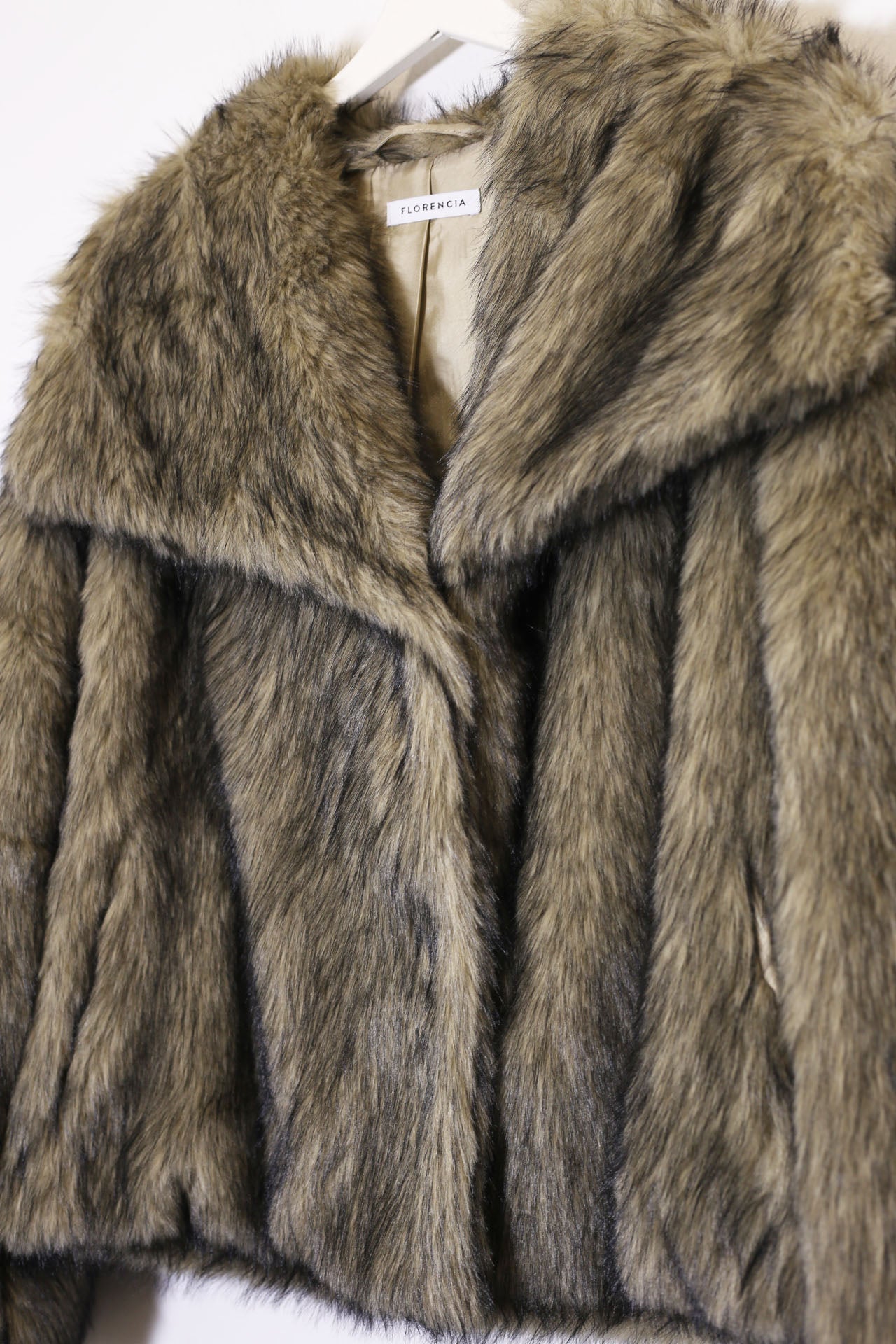 Chaqueta efecto pelo