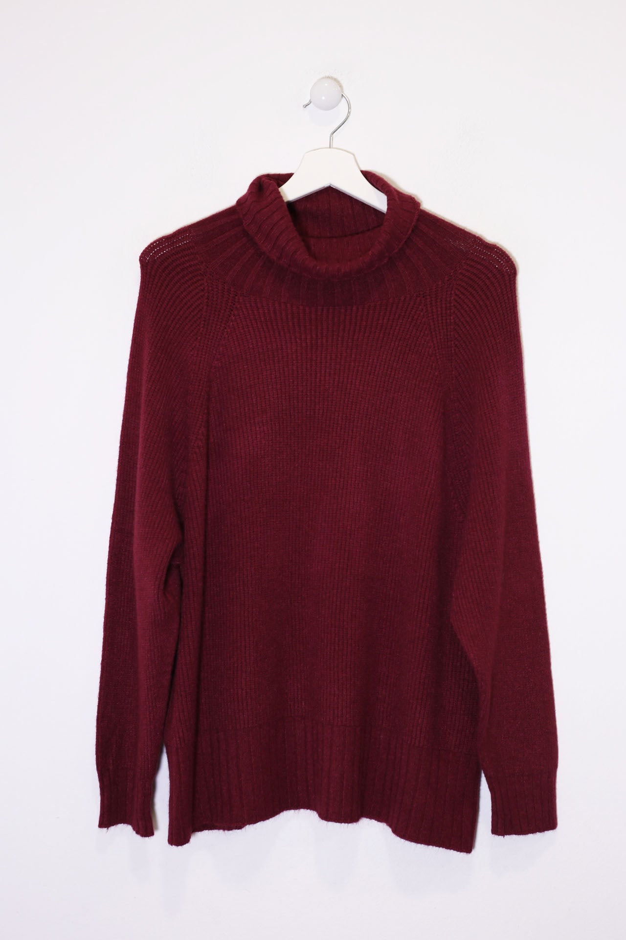 Jersey sin costuras cuello alto