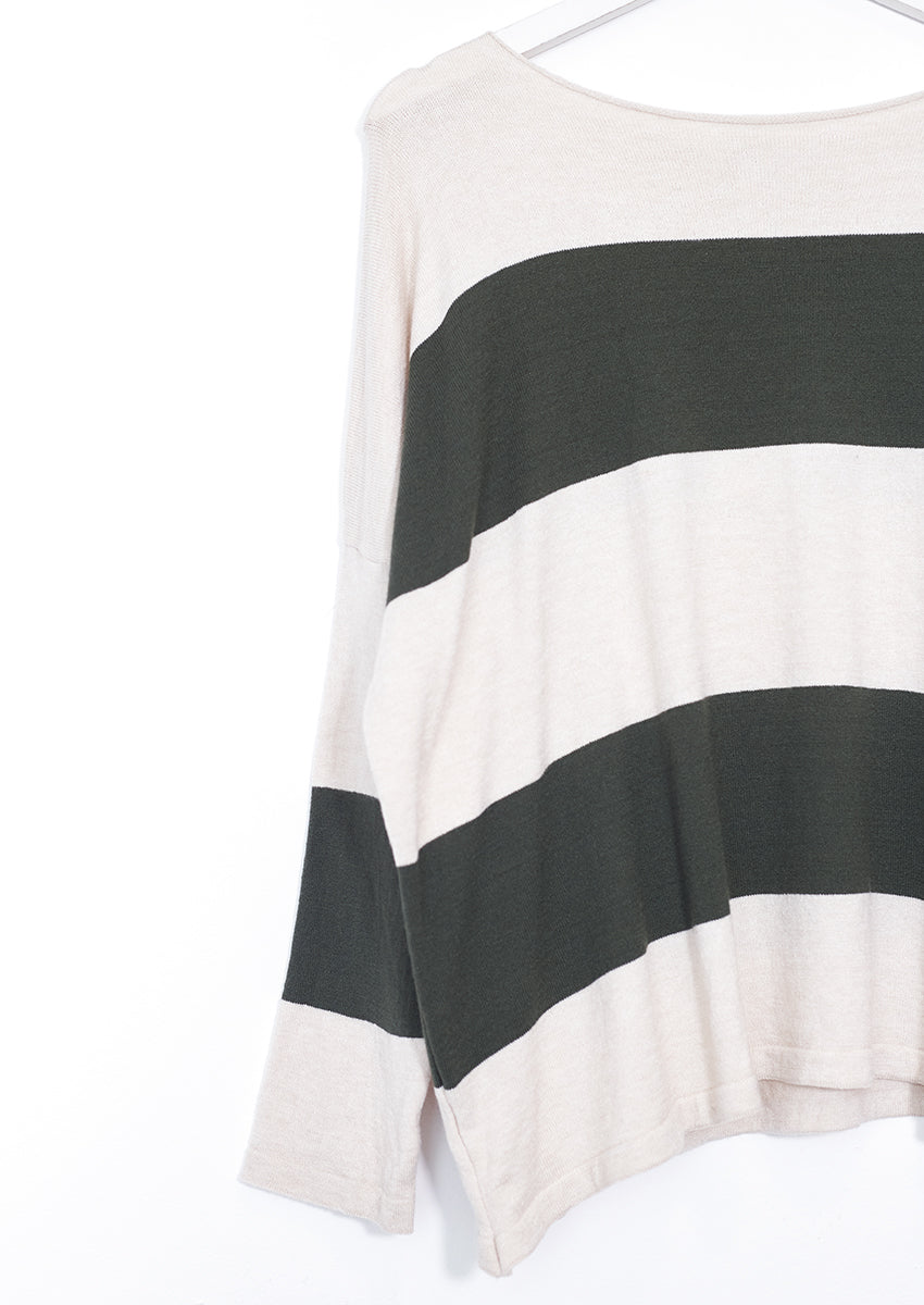 Jersey punto rayas