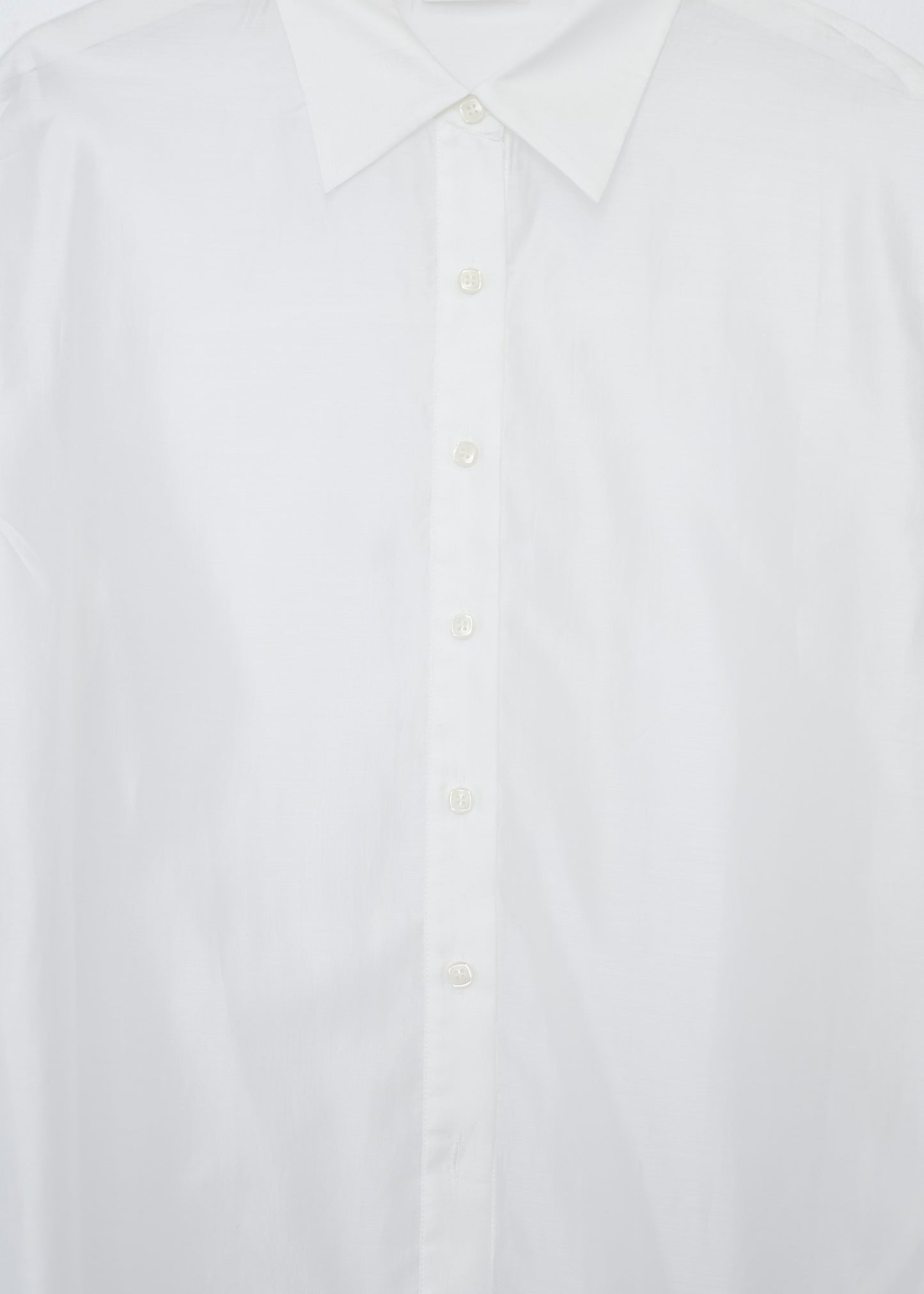 Organza shirt with openings