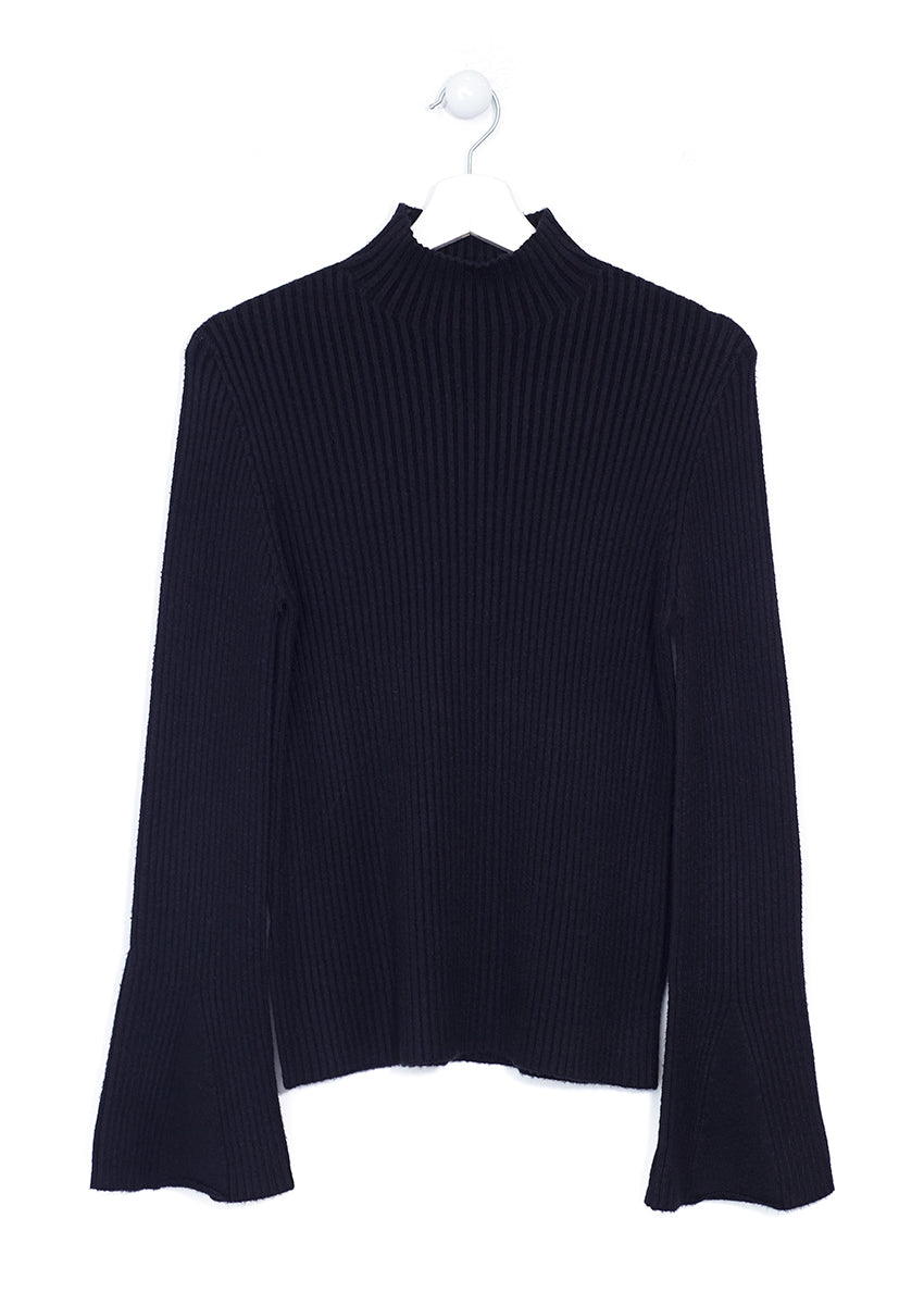 Flared sleeve sweater