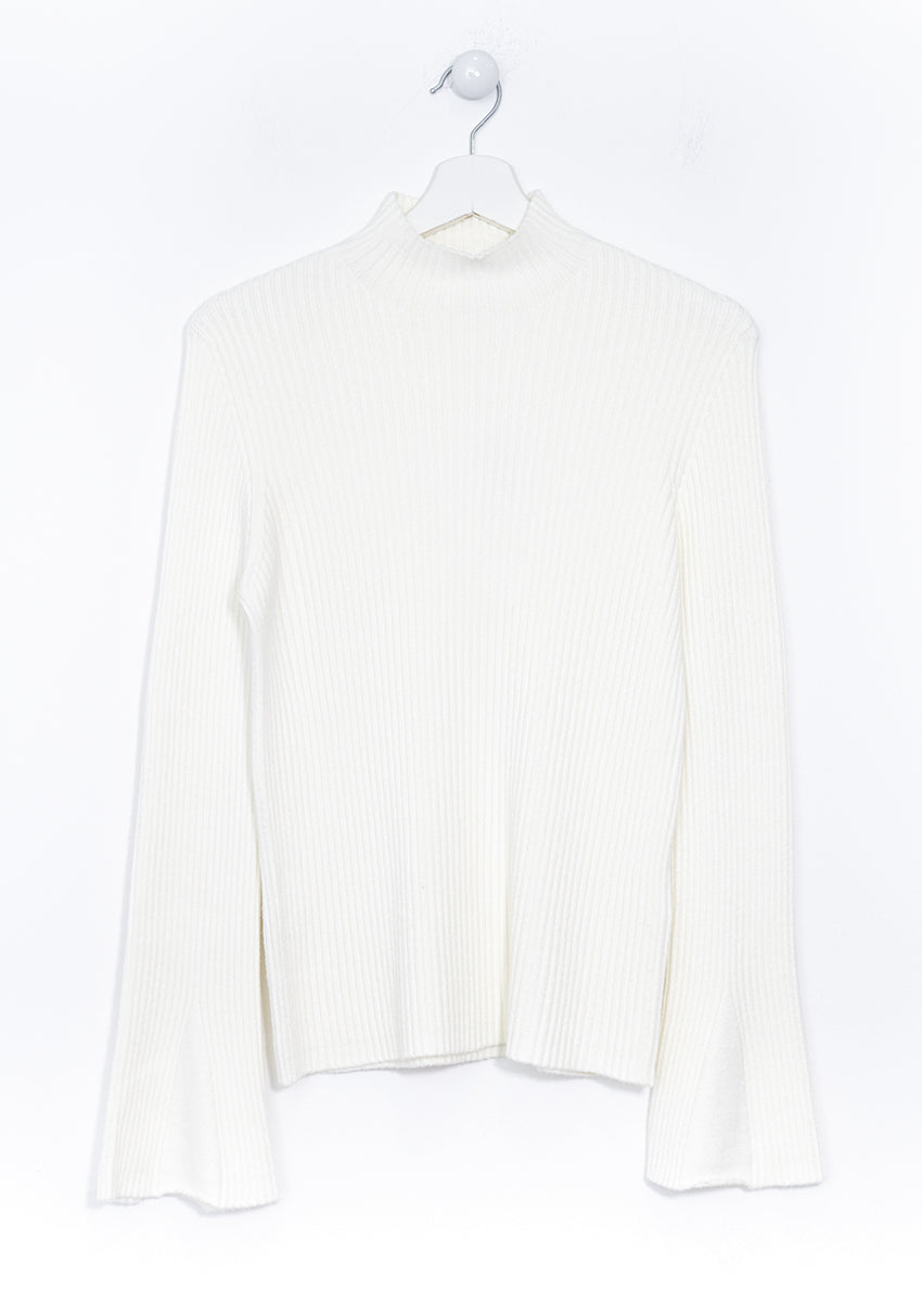Flared sleeve sweater