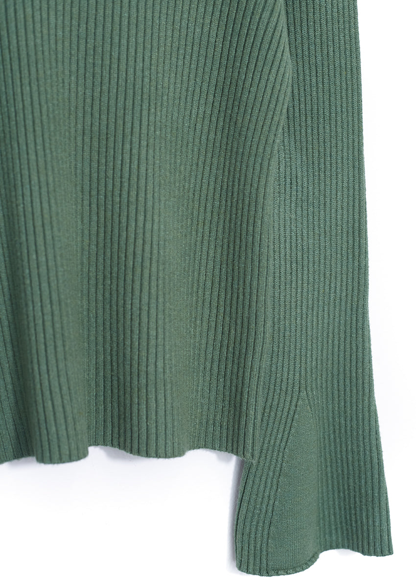 Flared sleeve sweater