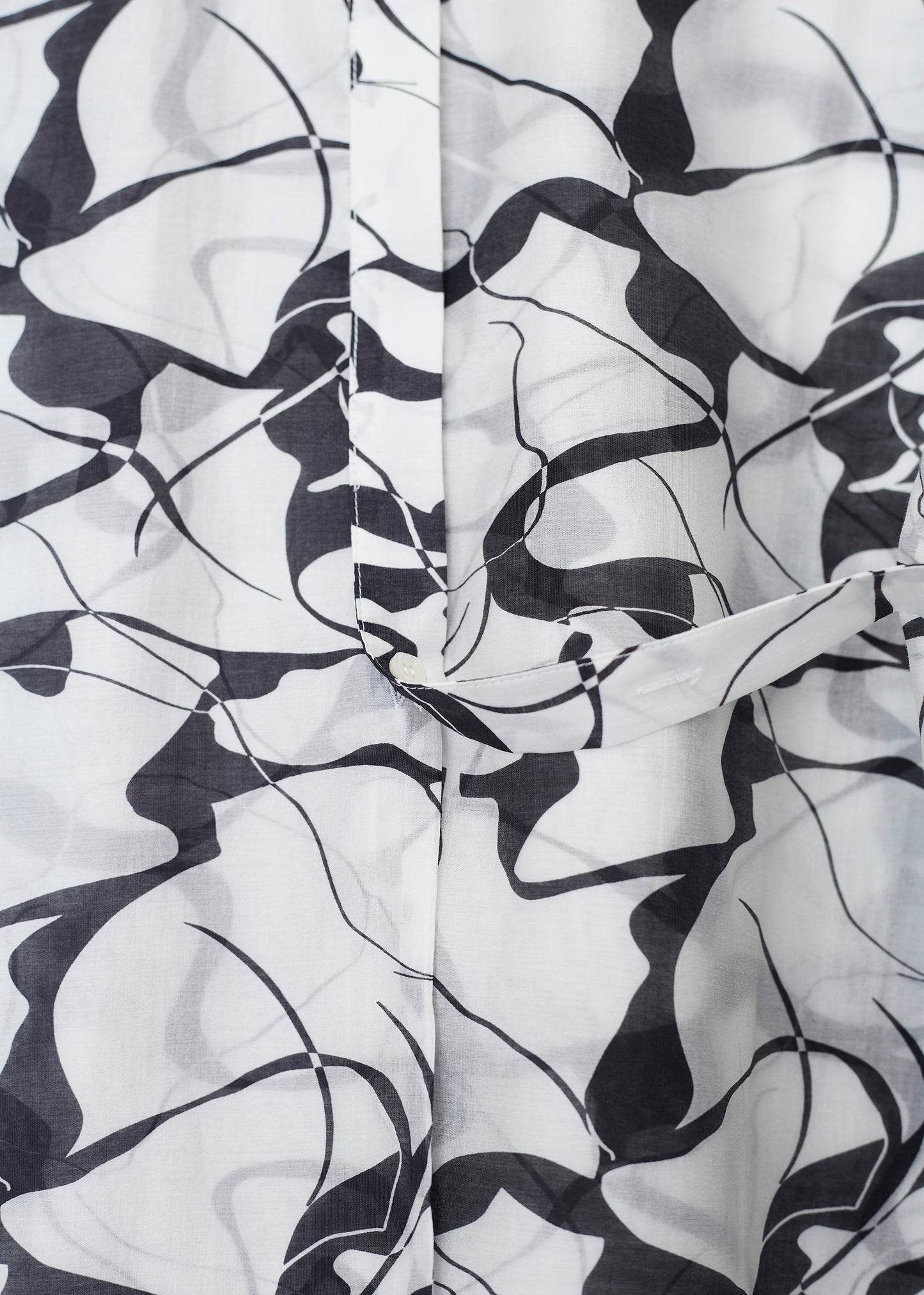 Camisa organza manga corta estampada