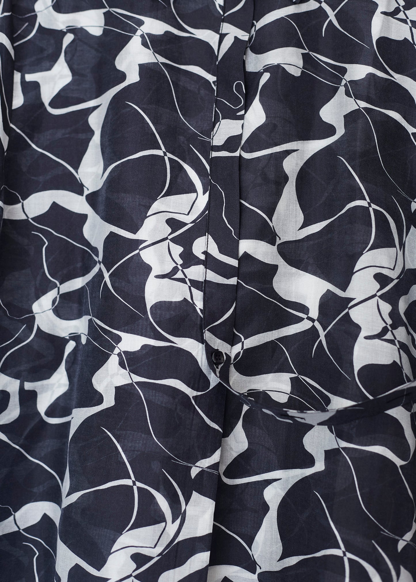 Camisa organza manga corta estampada