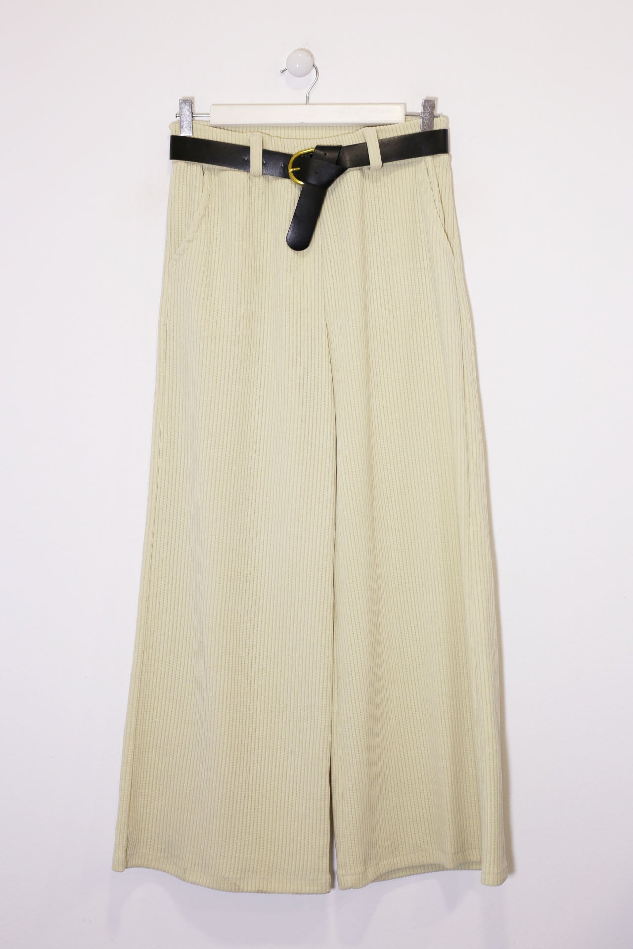 Pantalones pana palazzo
