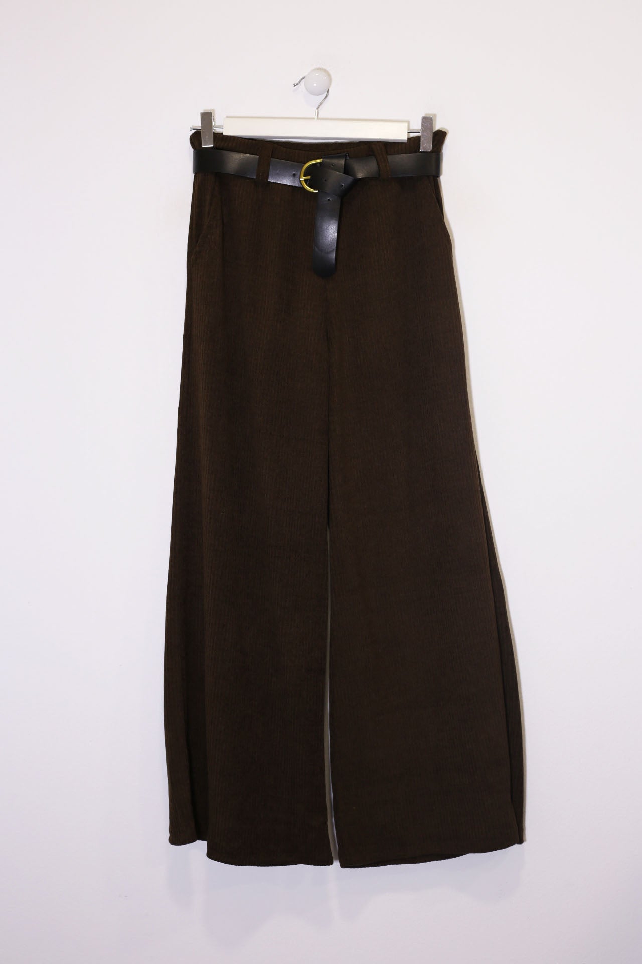 Pantalones pana palazzo