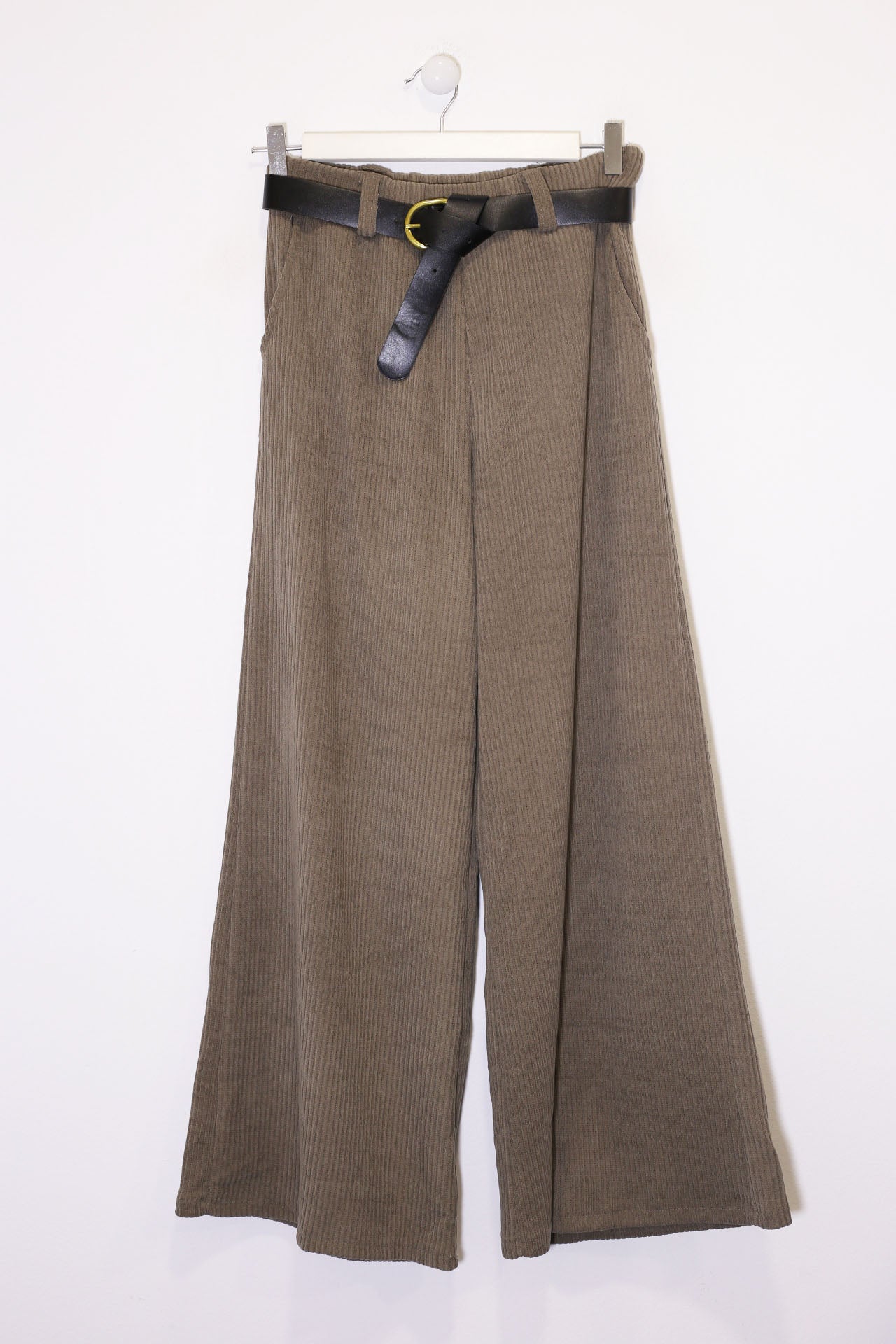 Pantalones pana palazzo