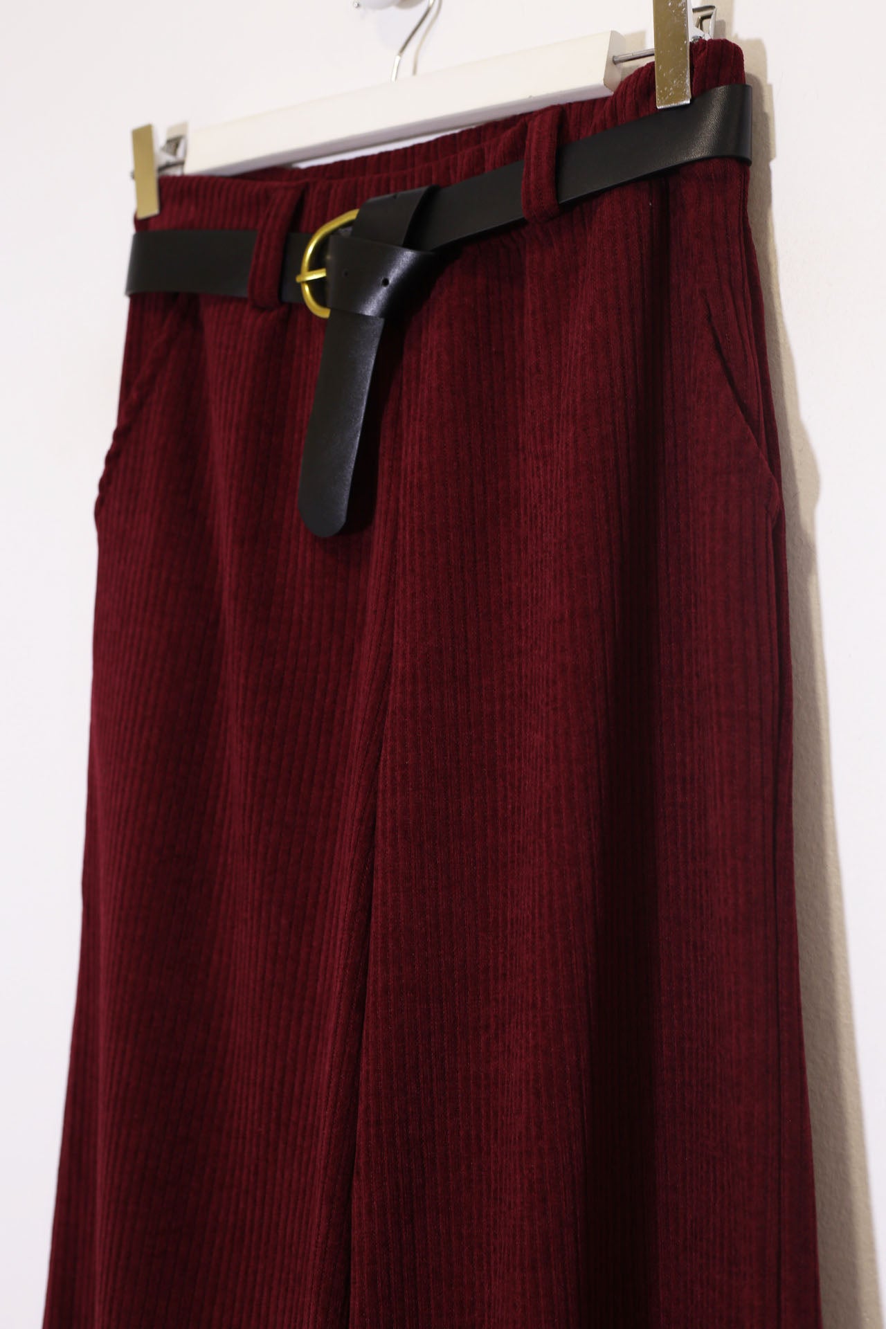 Pantalones pana palazzo