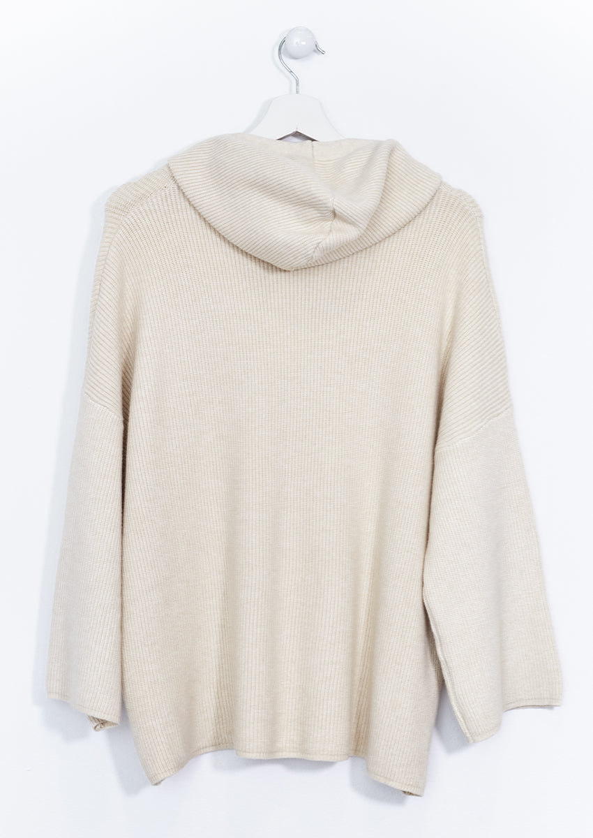 Jersey punto capucha