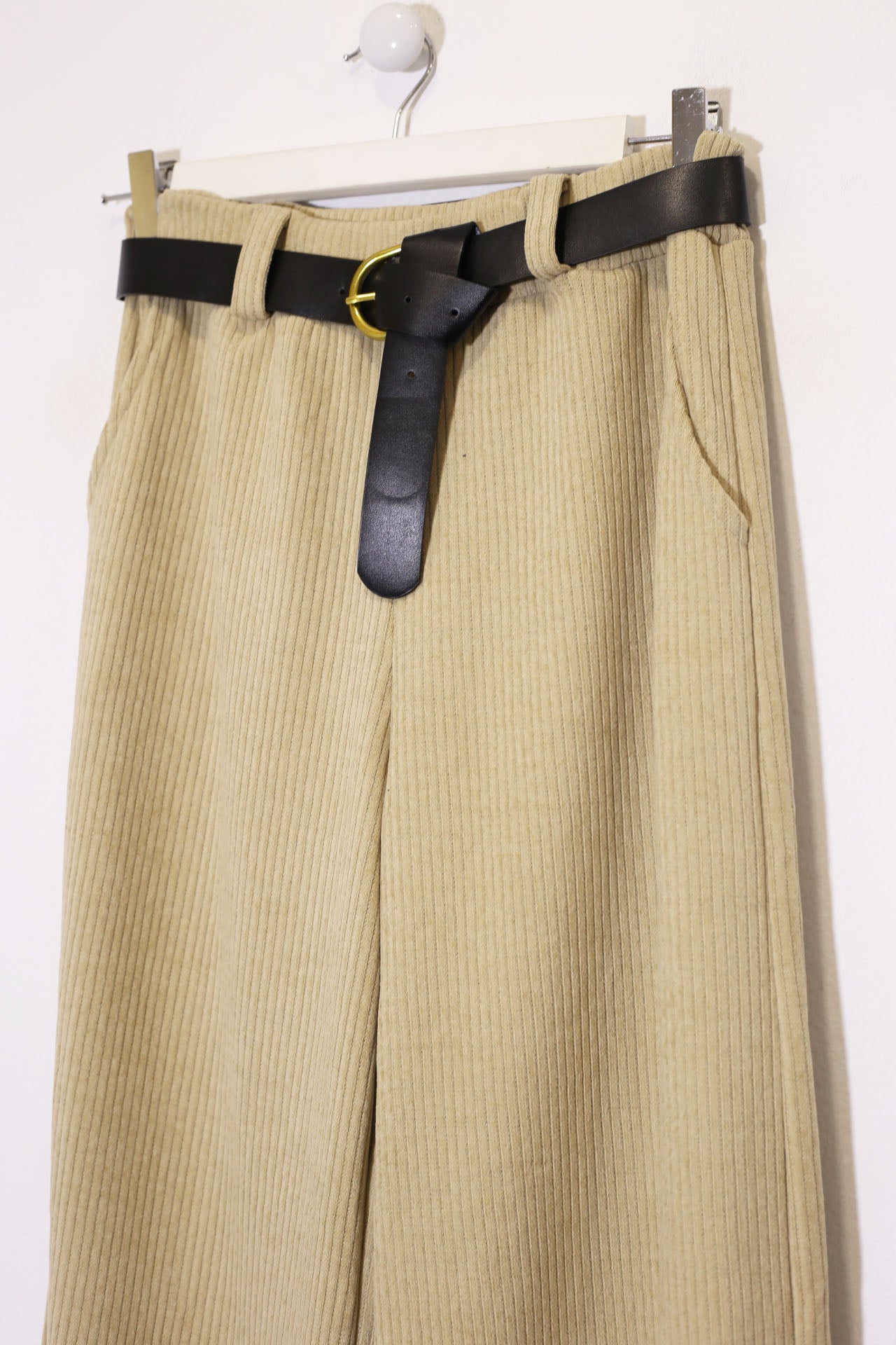 Pantalones pana palazzo