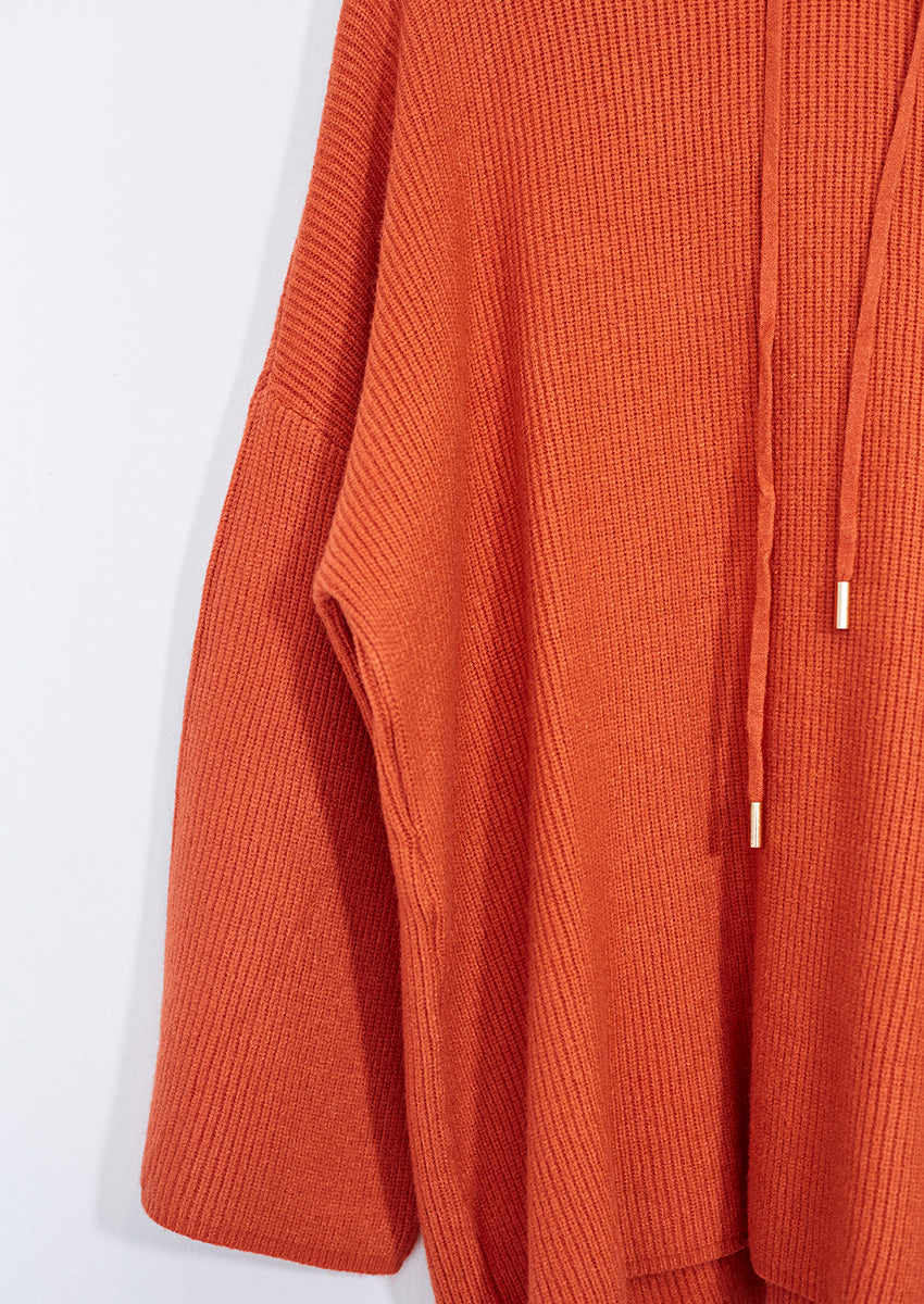 Jersey punto capucha