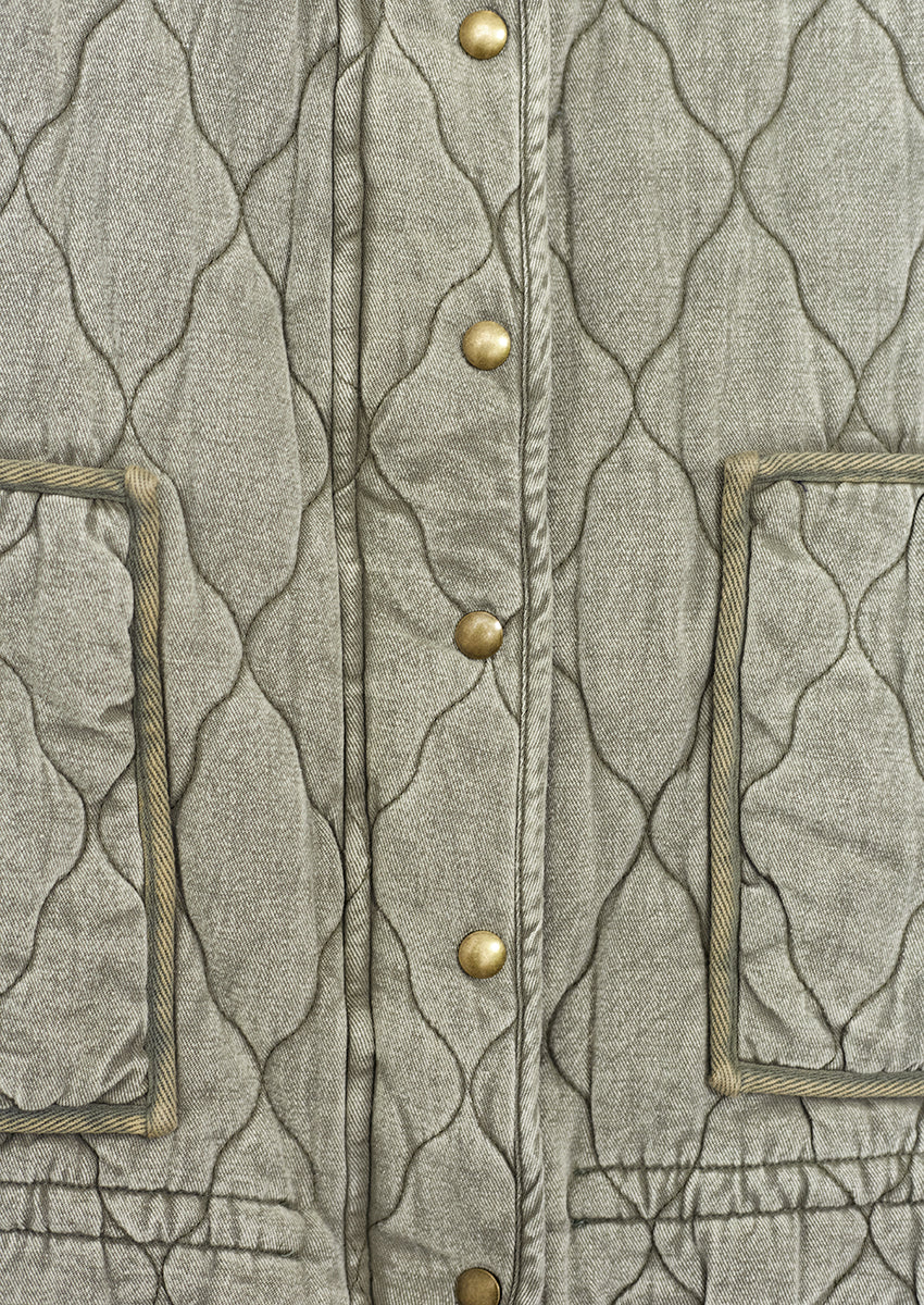 Chaleco denim acolchado