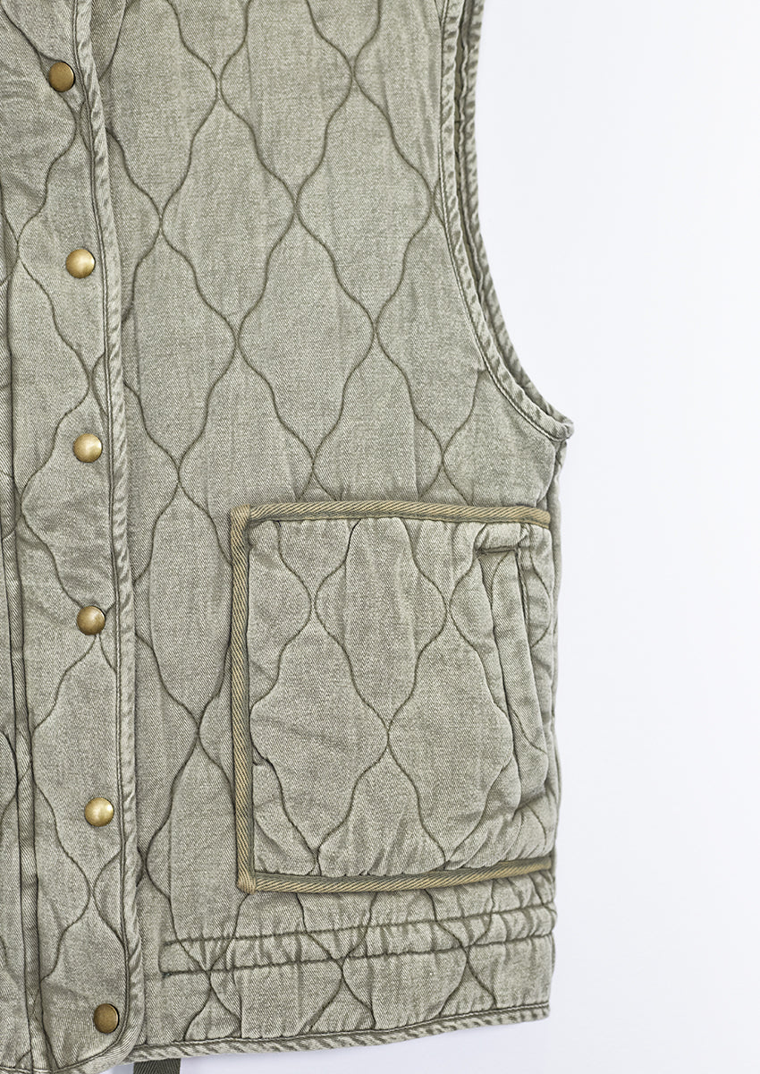 Chaleco denim acolchado