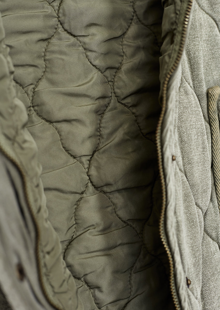 Chaleco denim acolchado