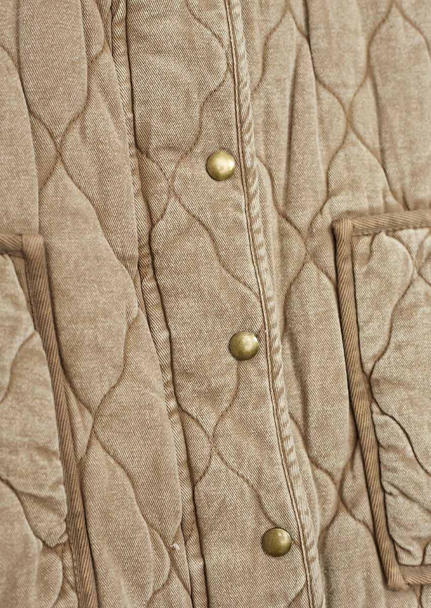 Chaleco denim acolchado