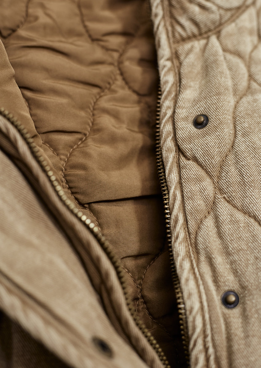 Chaleco denim acolchado