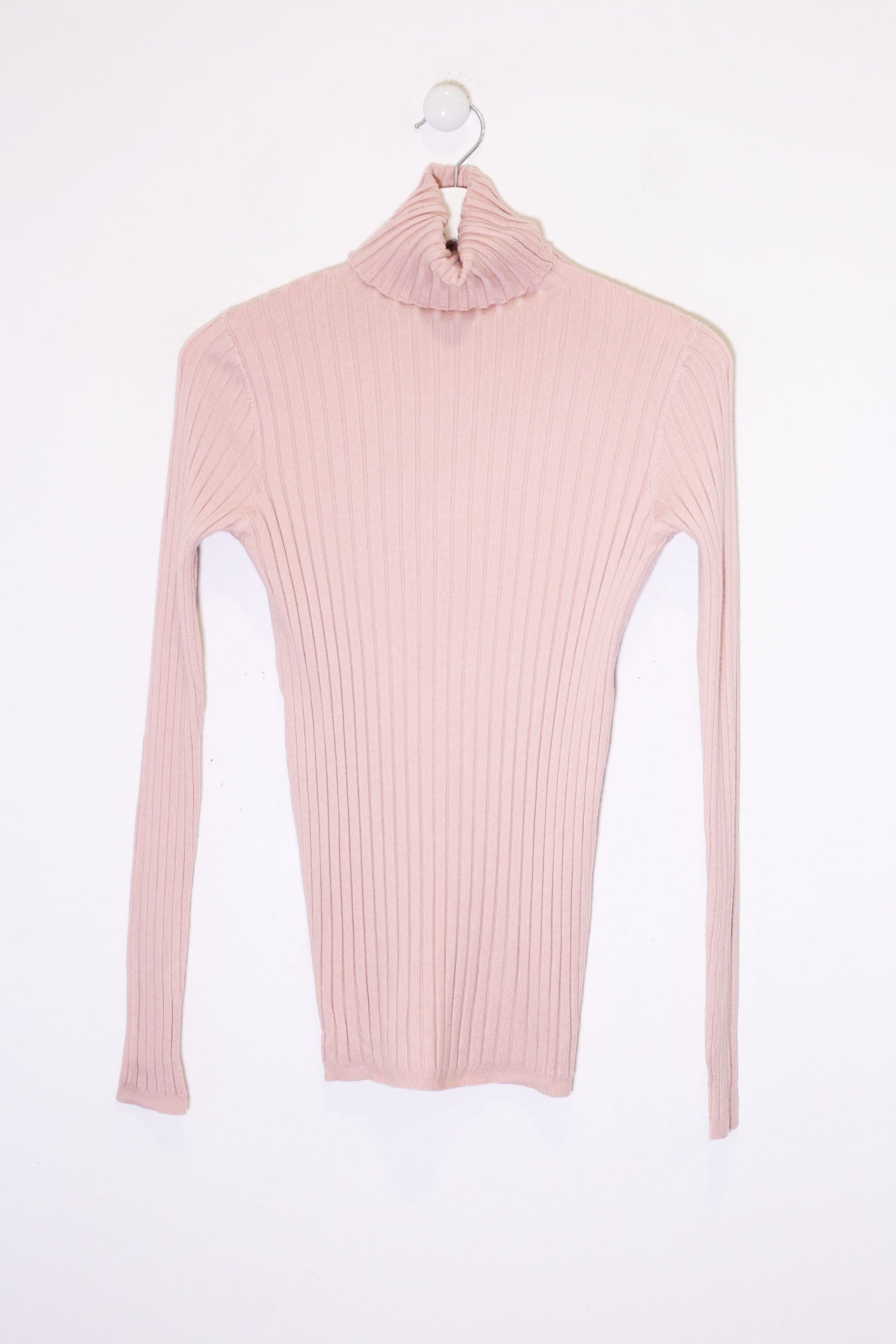 Jersey canalé cuello alto