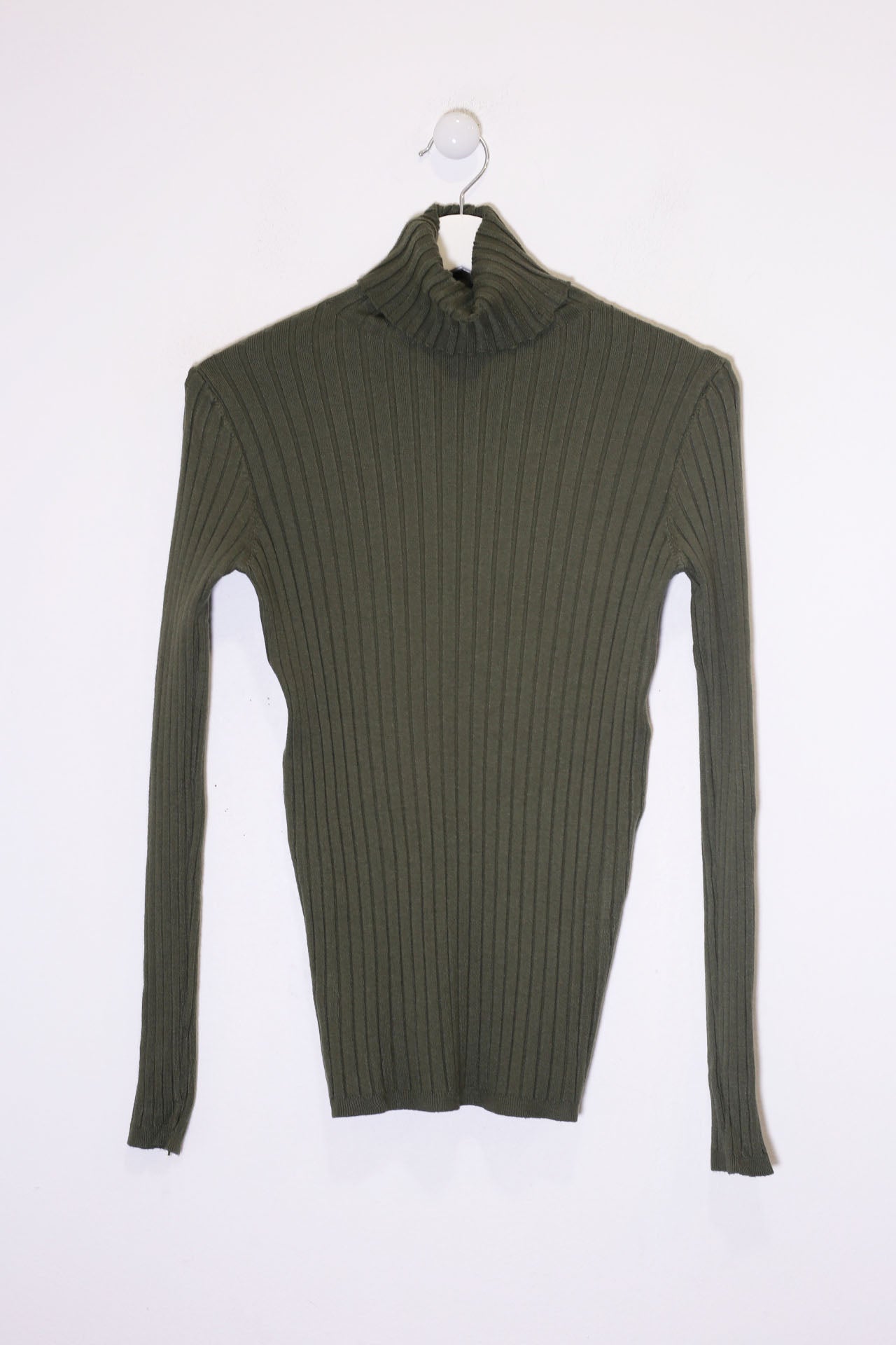 Jersey canalé cuello alto