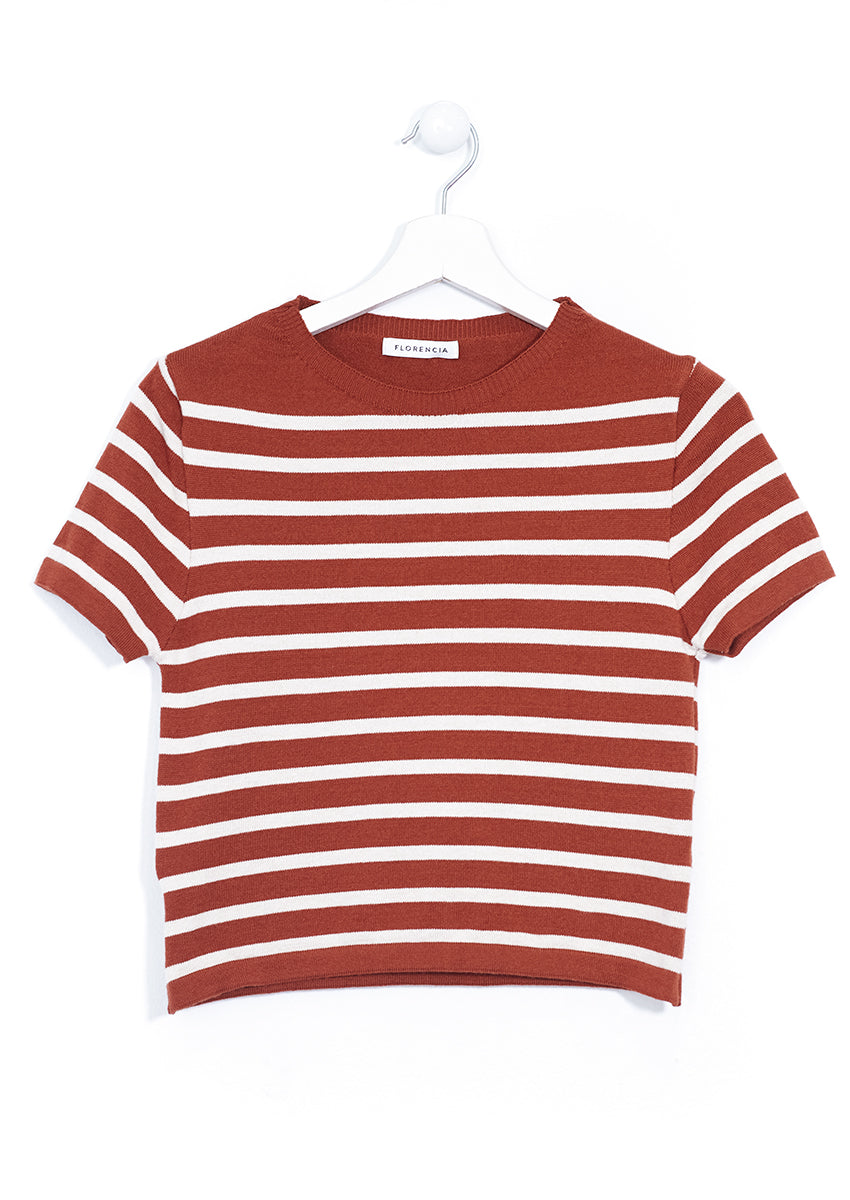 Samarreta crop ratlles