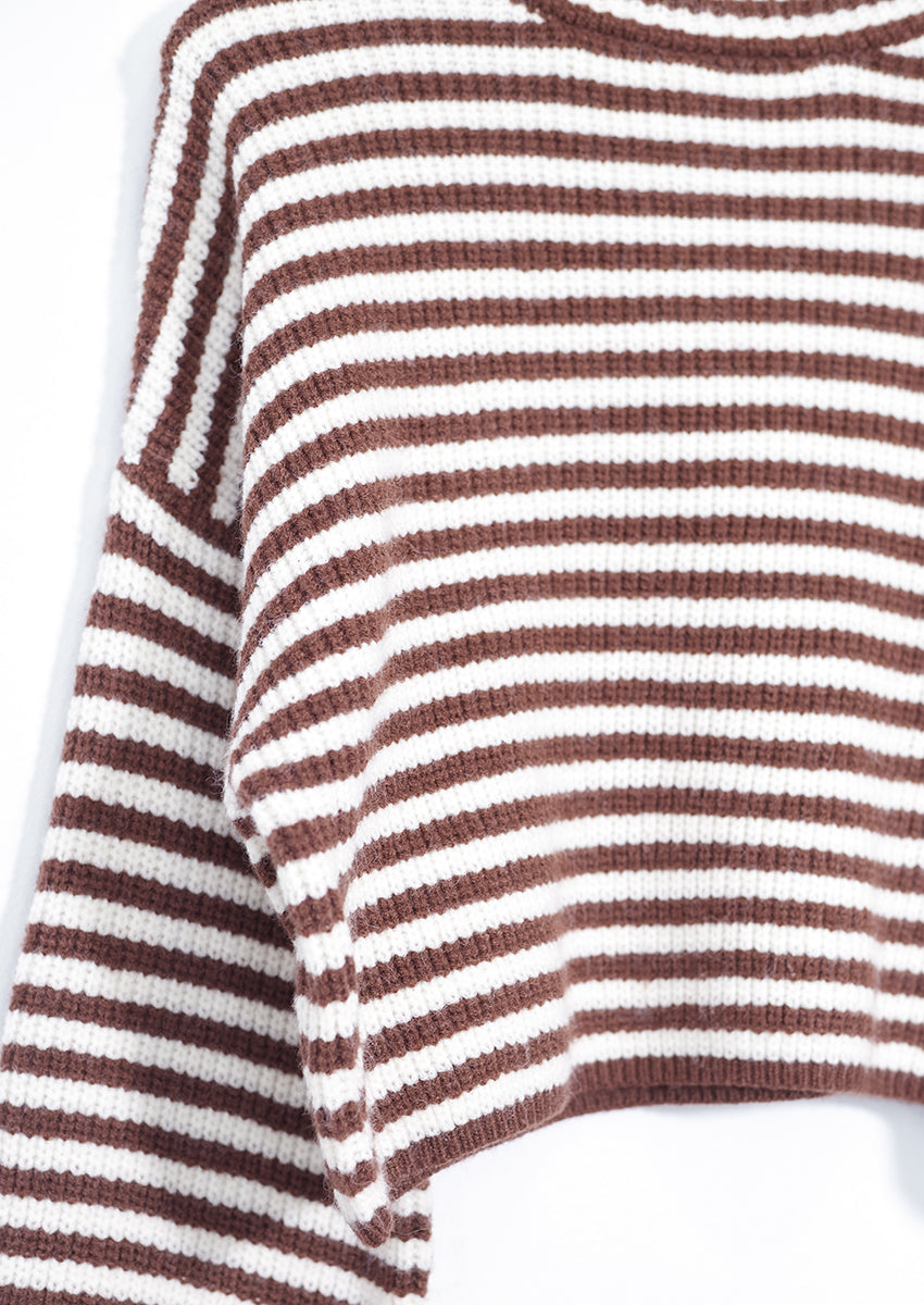 Jersey cuello alto rayas
