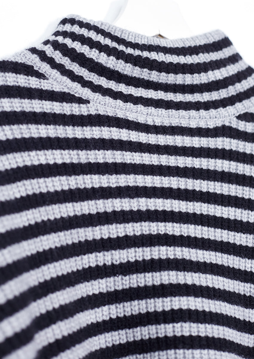Jersey cuello alto rayas
