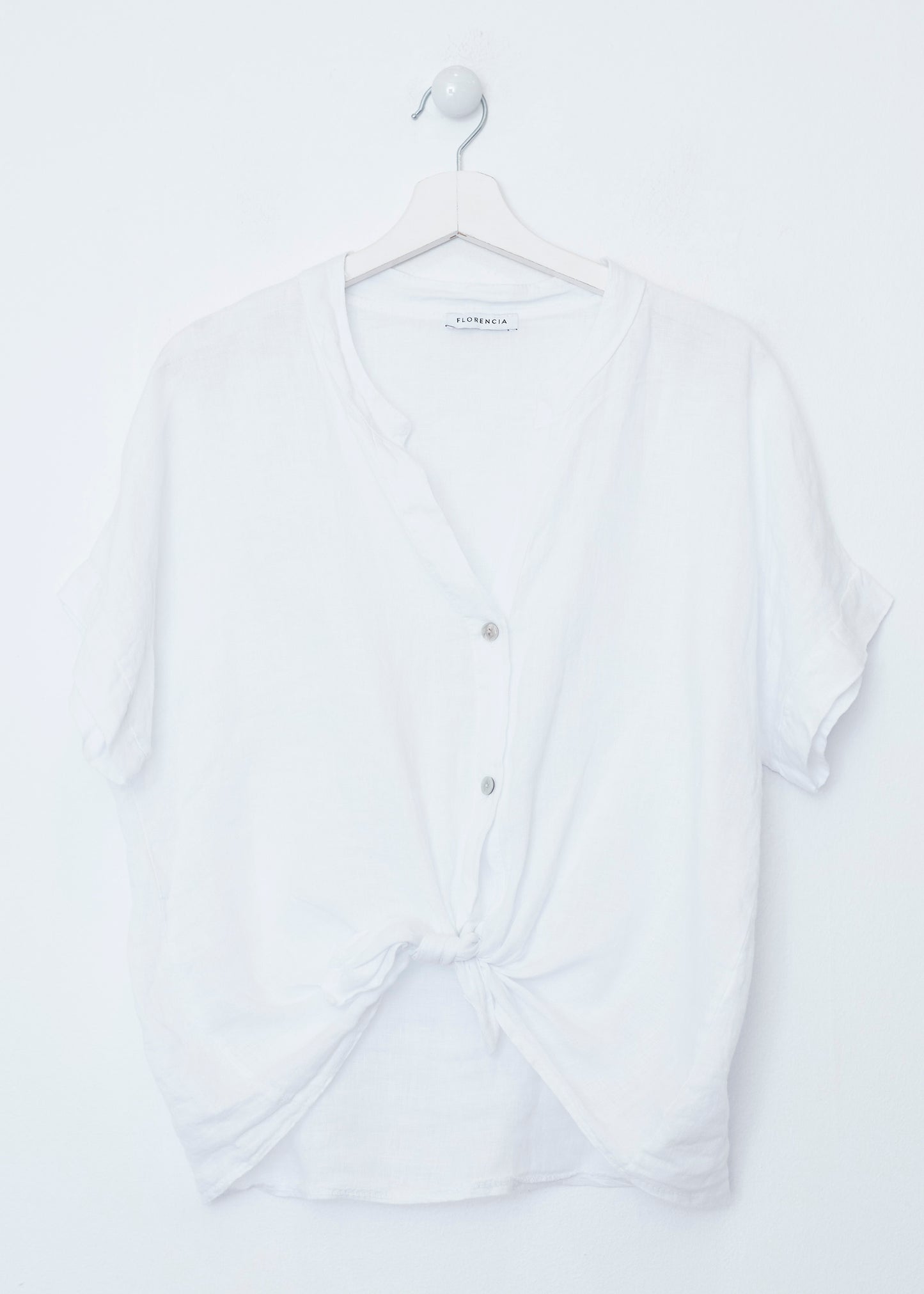 Camisa lino cuello mao