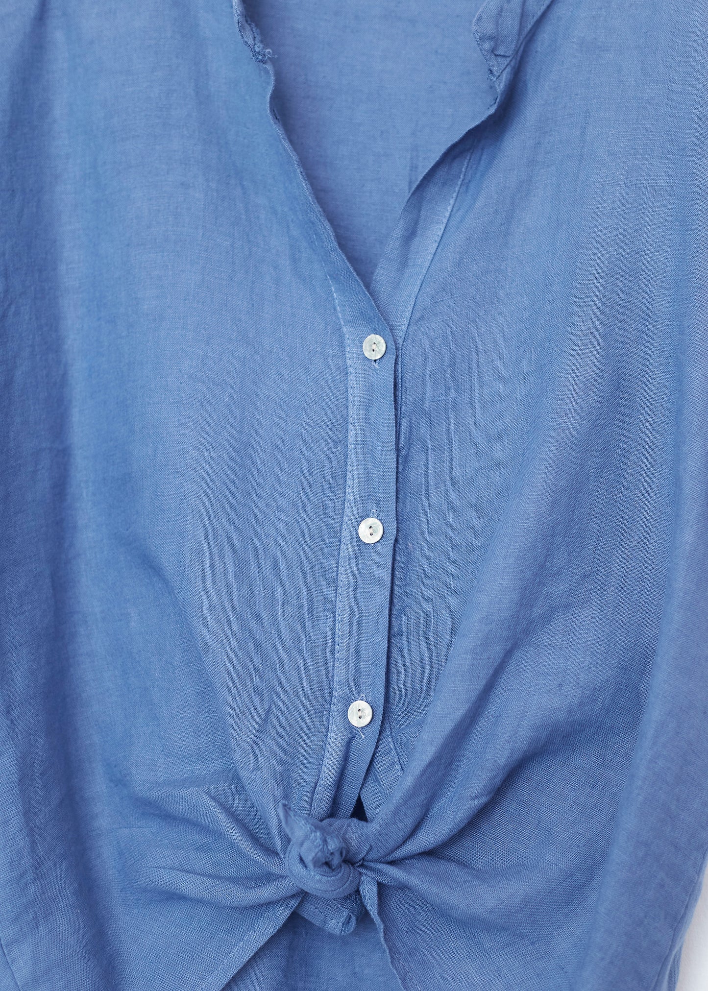 Camisa lino cuello mao