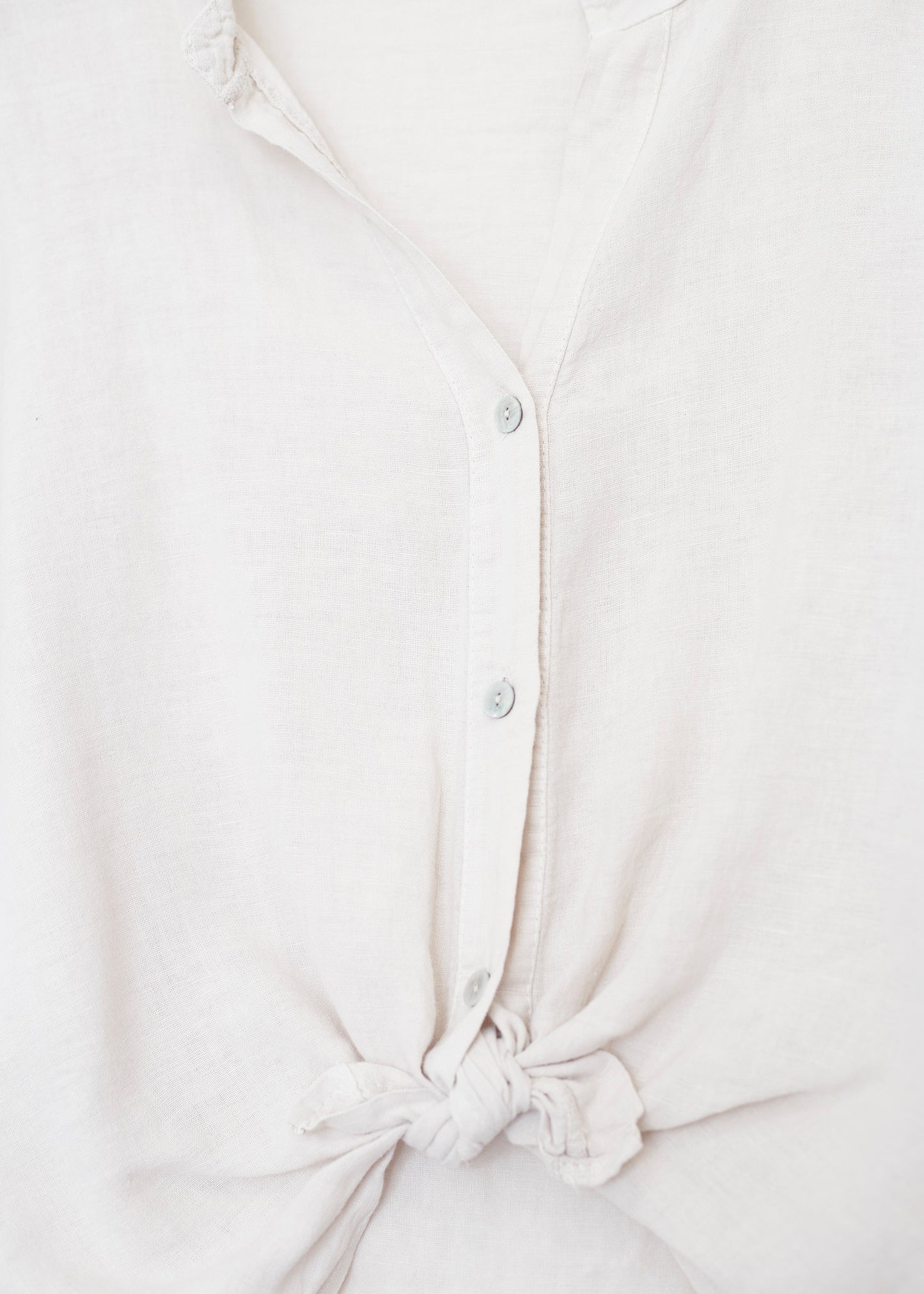 Camisa lino cuello mao