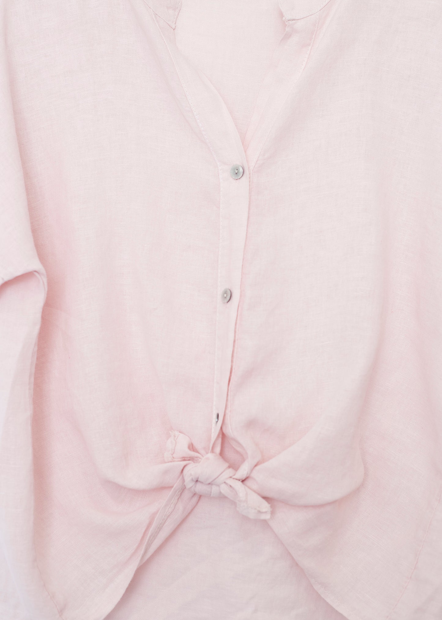 Camisa lino cuello mao
