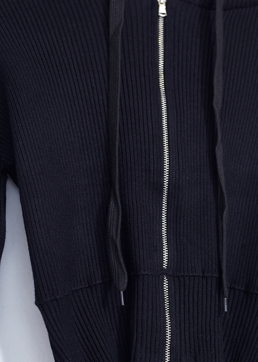 Chaqueta tricot capucha