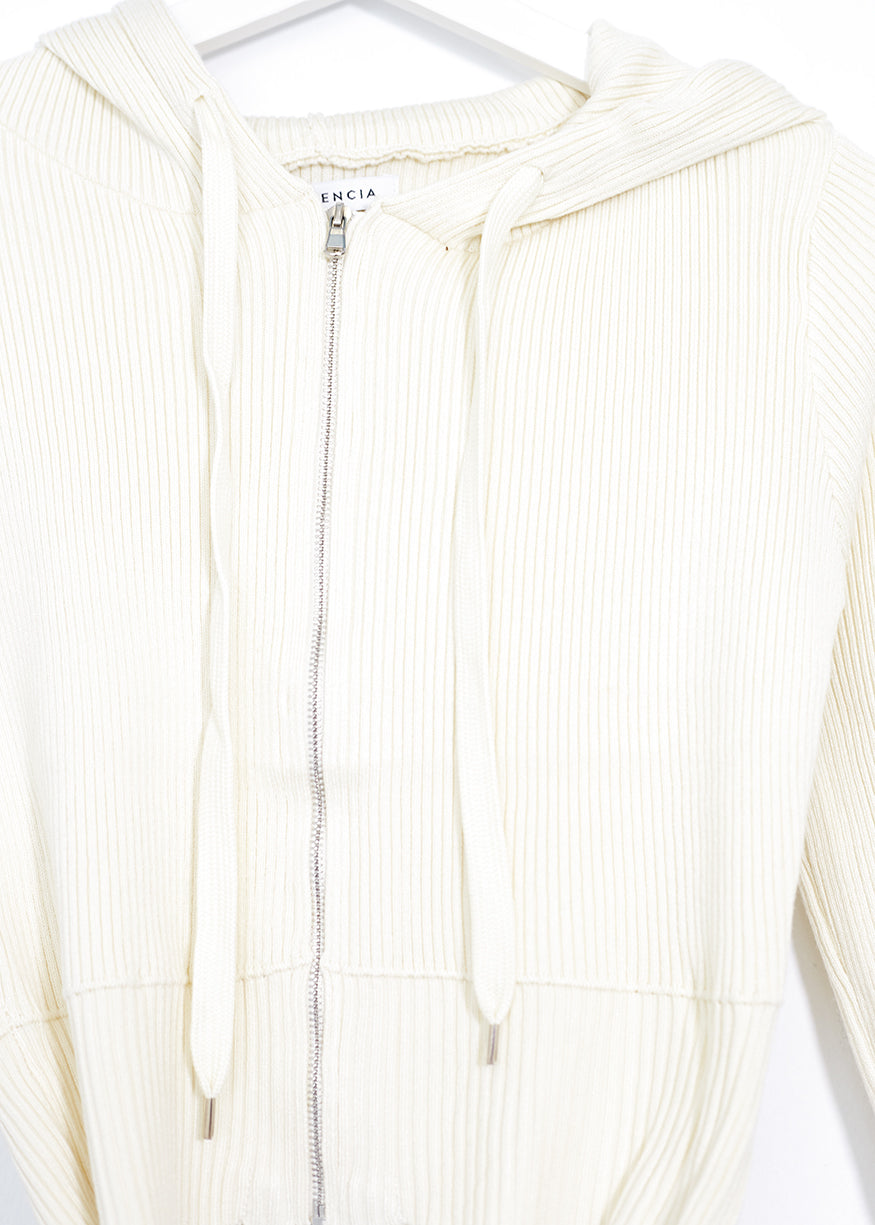 Chaqueta tricot capucha