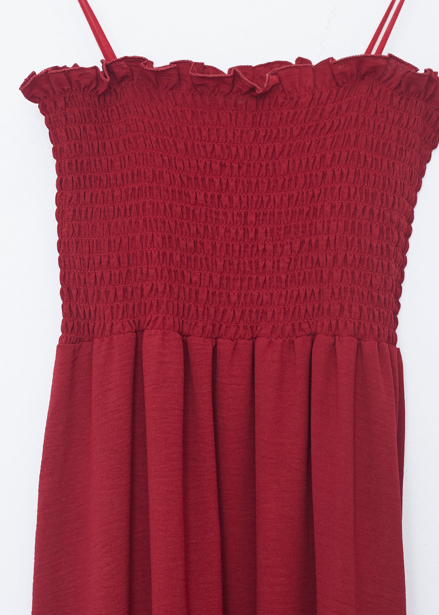Vestido fruncido fluido