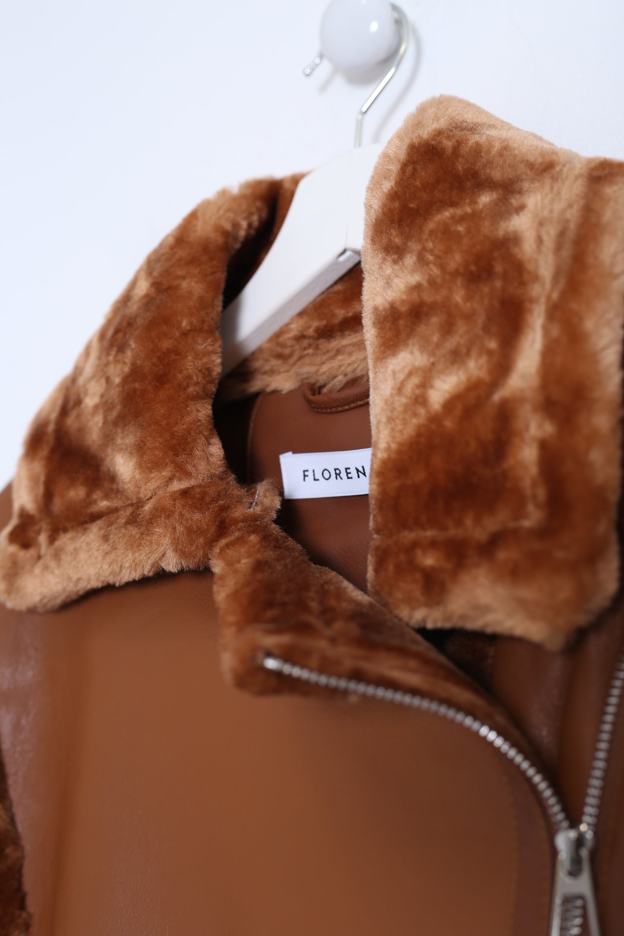 Cazadora bicolor piel