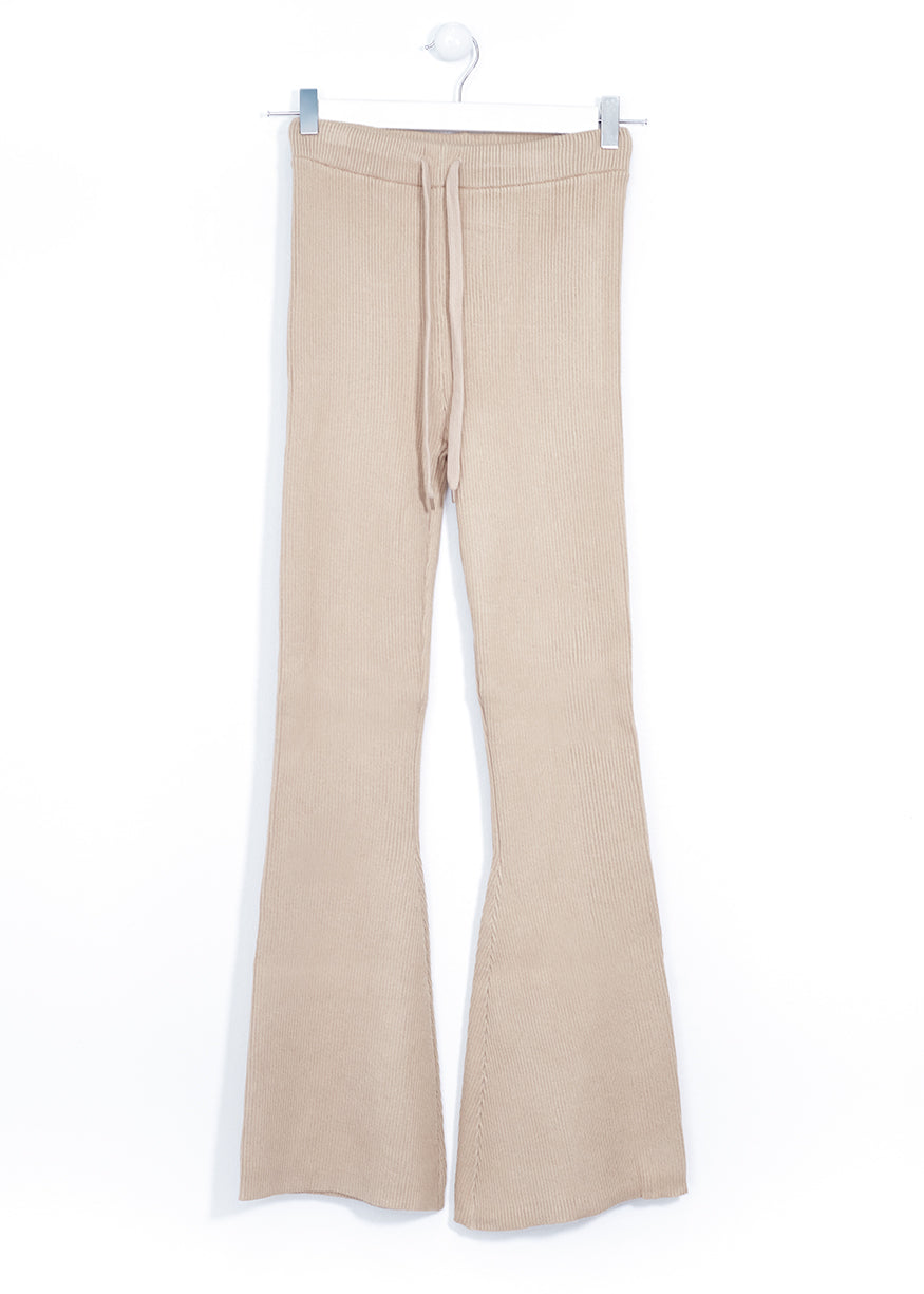 Pantalón tricot flare