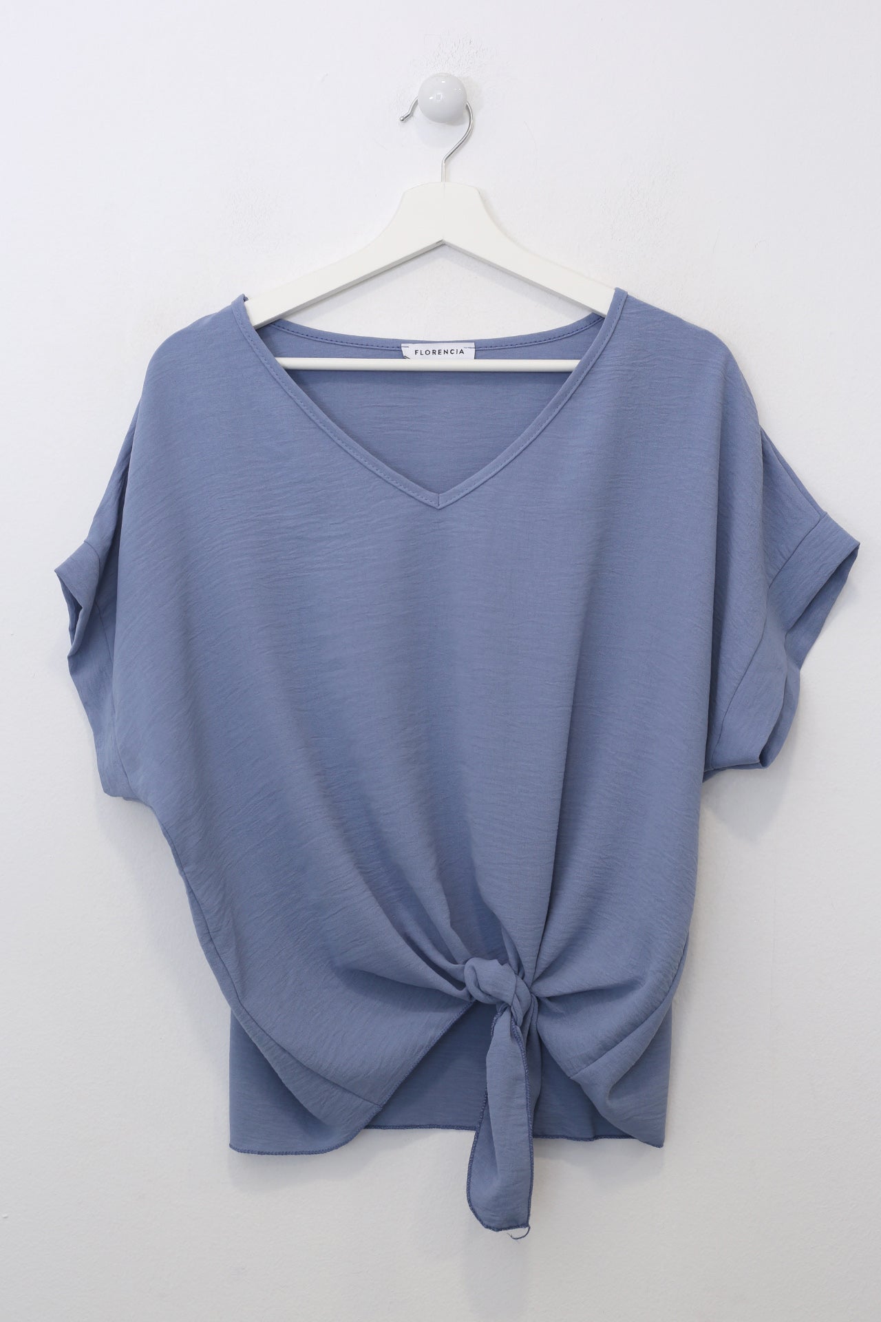 Blusa fluida nudo