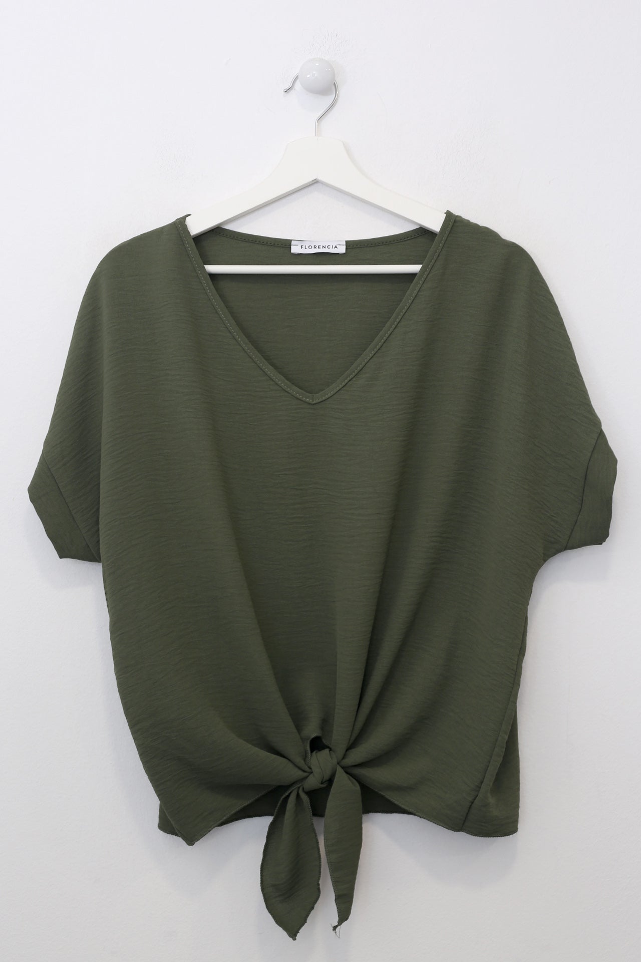 Blusa fluida nudo