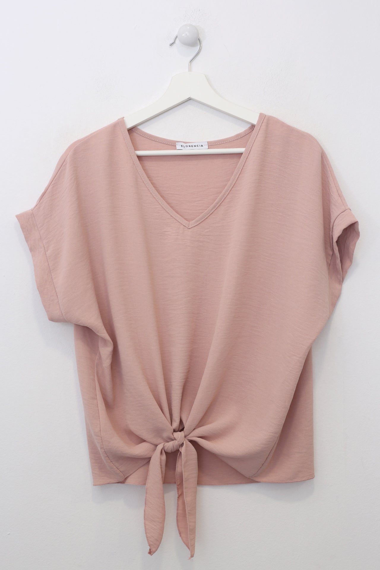 Blusa fluida nudo